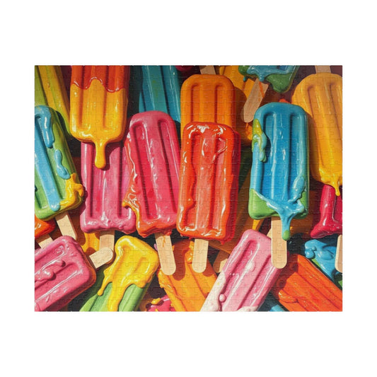 Colorful Popsicle Puzzle Jigsaw Game (110, 252, 520, 1014-piece) - Solo Fun or Family Activity, Birthday Gift for Friends, Summer Vibes Puzzle The Puzzle Chest