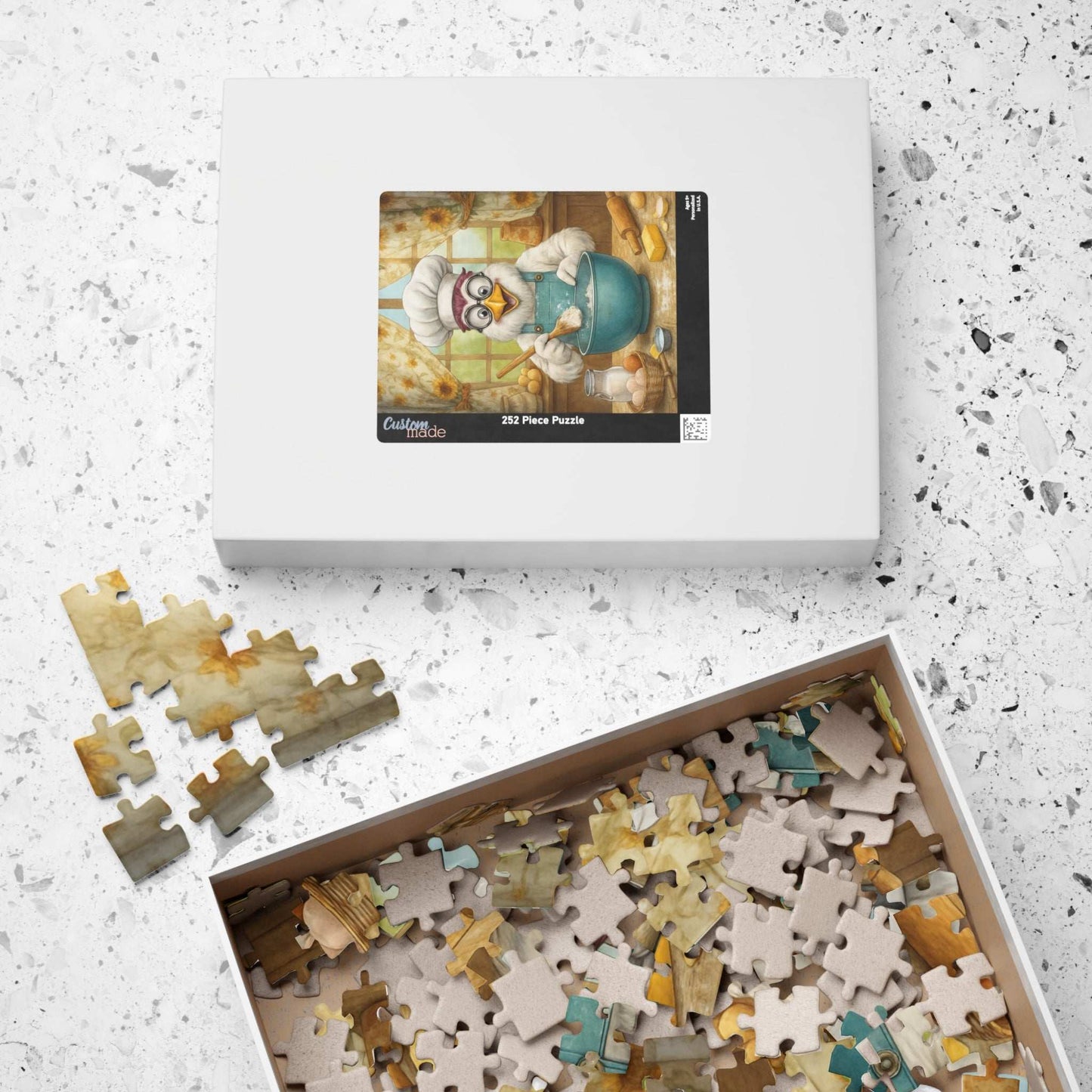Chicken Chef Jigsaw Puzzle, Bird Puzzle Ideal for Fun Family Activity, Gifts for Puzzle Lovers, Home Entertainment, Brain Teaser Puzzle The Puzzle Chest