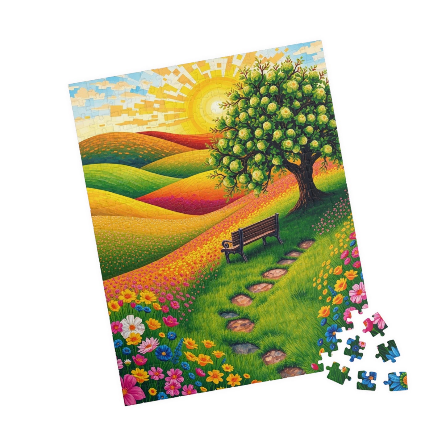 Serene Nature Mosaic Puzzle - 110, 252, 520, 1014-piece, Gift for Nature Lovers, Family Fun Activity Puzzle The Puzzle Chest