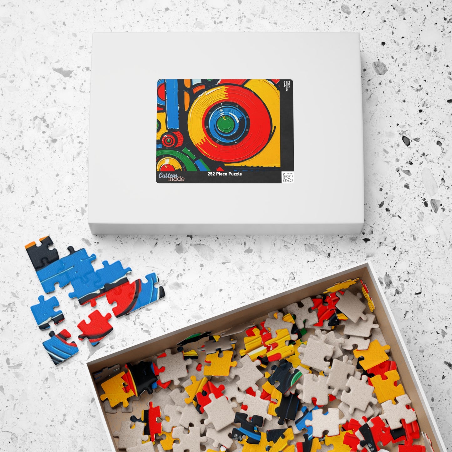 Colorful Abstract Jigsaw Puzzle, 110, 252, 520, 1014-piece, Mindful Fun, Art Lover Gift, Family Activity, Game Night Essential, Brain Teaser Puzzle The Puzzle Chest