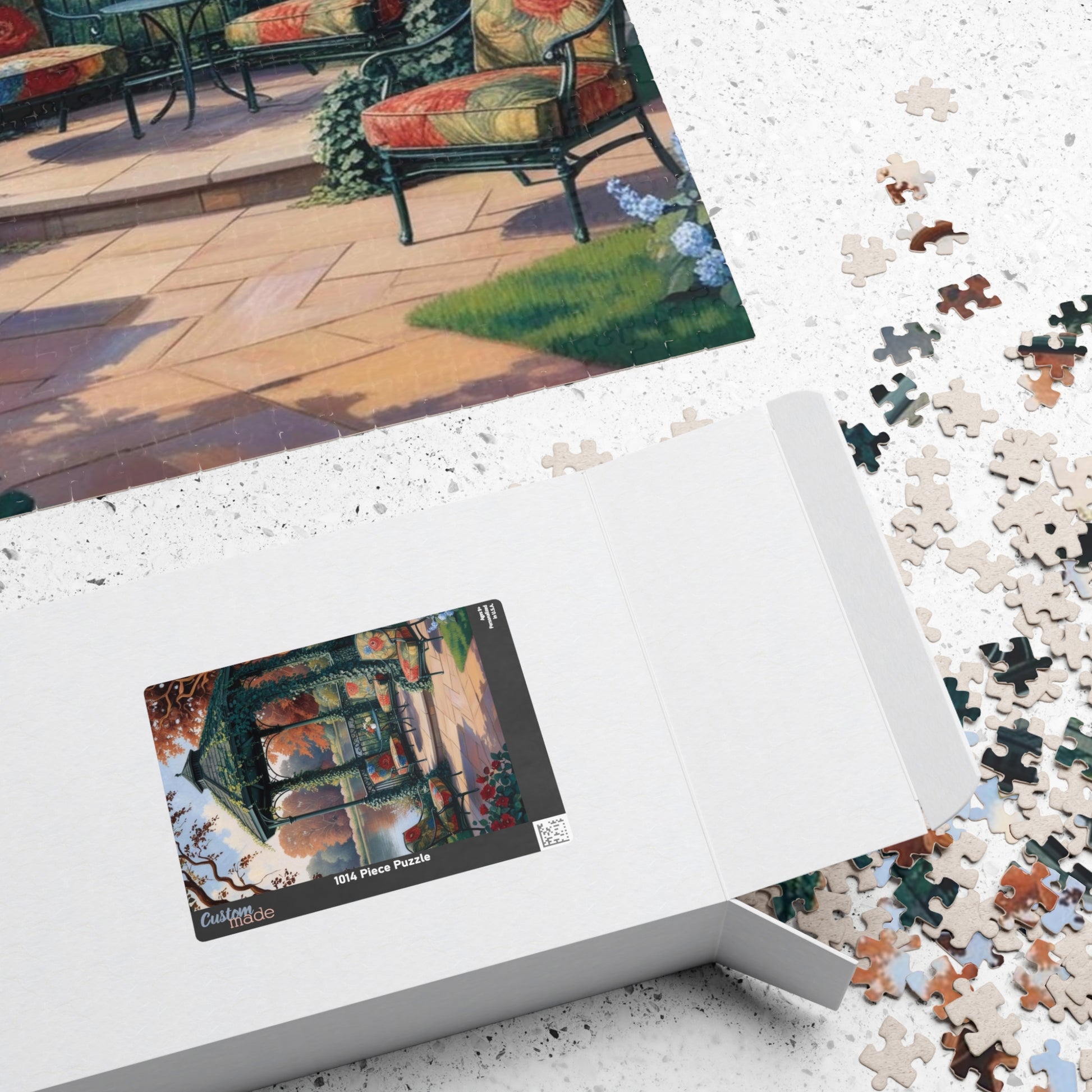 Relaxing Garden Scene Puzzle - Landscape Jigsaw Game, Perfect for Family Game Night, Cozy Evenings, Puzzle Lover Gift, Fun Solo Activity Puzzle The Puzzle Chest