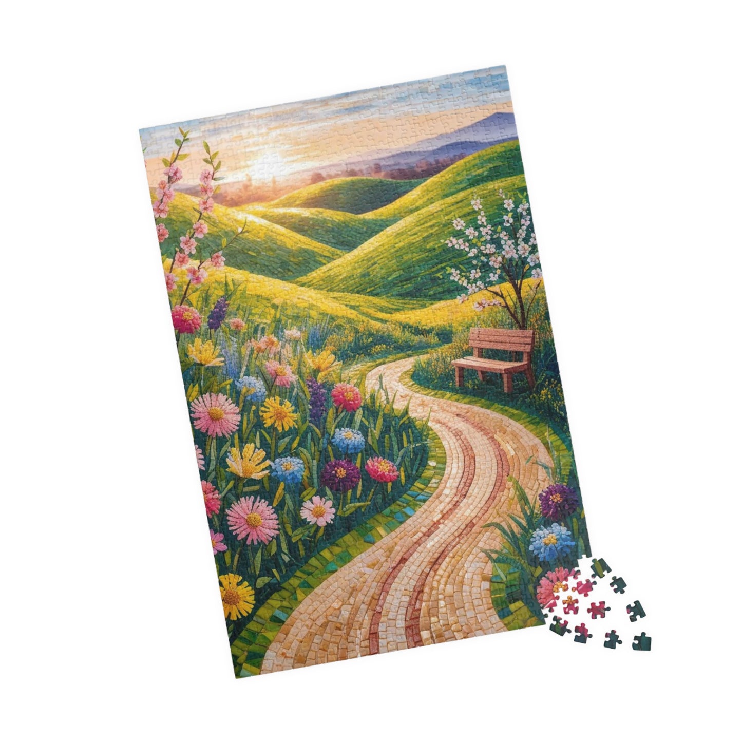 Scenic Garden Mosaic Puzzle, Nature Inspired Landscape Jigsaw Game, Perfect Gift for Family Fun Puzzle The Puzzle Chest