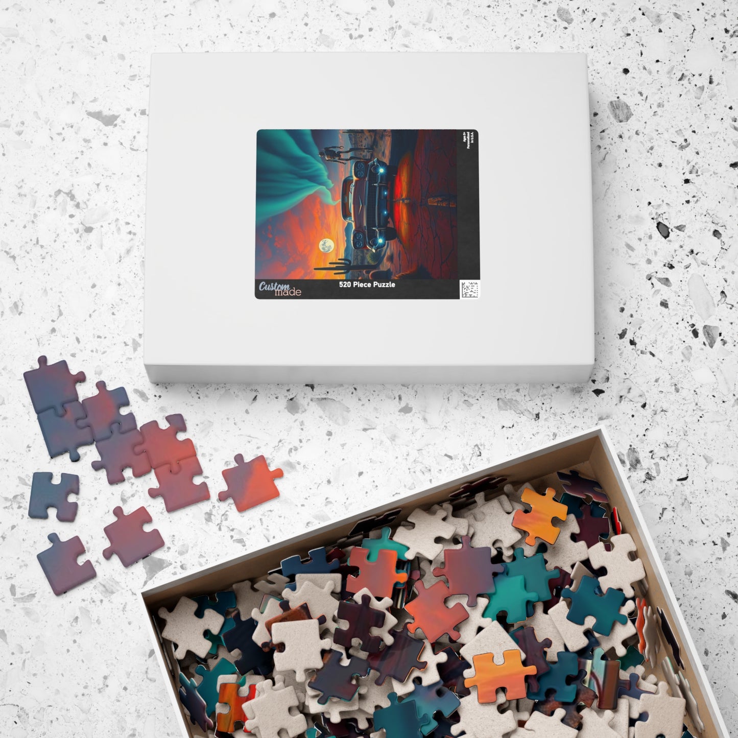 Vintage Car Puzzle, Retro 110-1014 Pieces, Perfect Friend Gift for Car Lovers, Home Entertainment, Family Activities, Unique Challenges Puzzle The Puzzle Chest