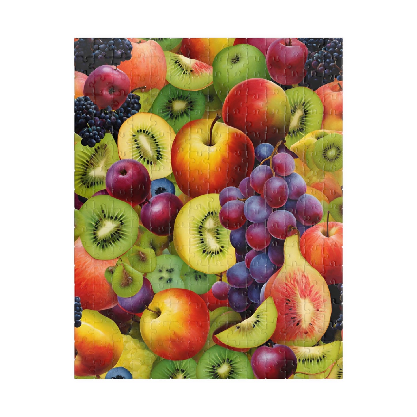 Chaotic Fruit Jigsaw Puzzle - Colorful Collage, 110 252 520 1014 Piece, Fruit Lover Gift for Friends, Family Activity, Creative Hobby 252 pcs (Vertical) Puzzle The Puzzle Chest