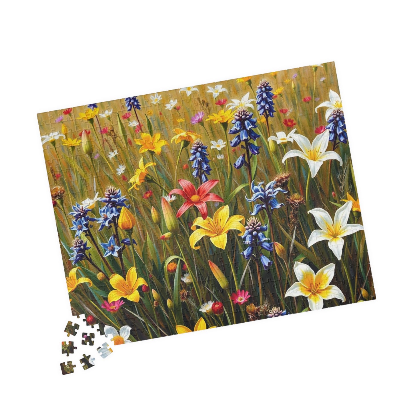 Floral Puzzle - Nature's Beauty, Jigsaw Puzzle for Family Fun, Gift for Garden and Puzzle Lovers, Mindfulness Activity, Indoor Entertainment Puzzle The Puzzle Chest