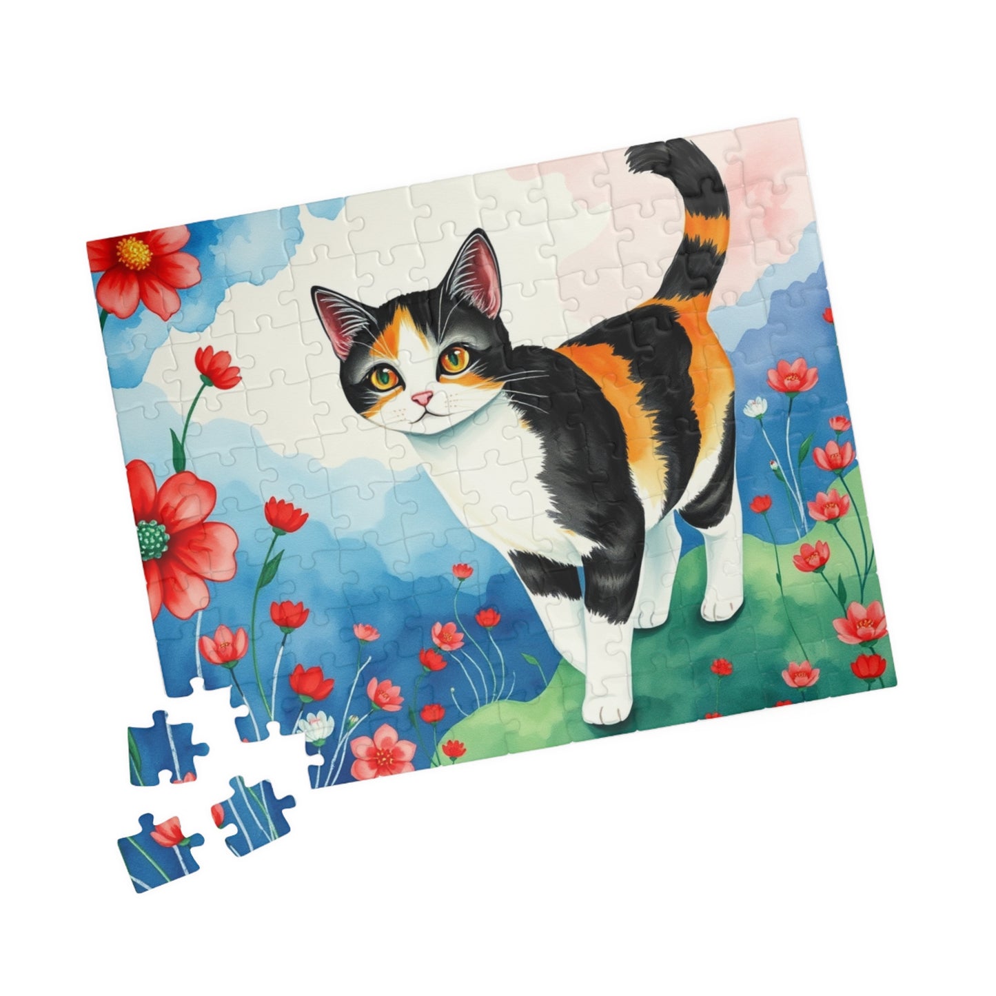 Whimsical Cat Puzzle, Cat Lover's Gift, Art Puzzle, Family Game Night, Indoor Activity, Cat Art Decoration Puzzle The Puzzle Chest