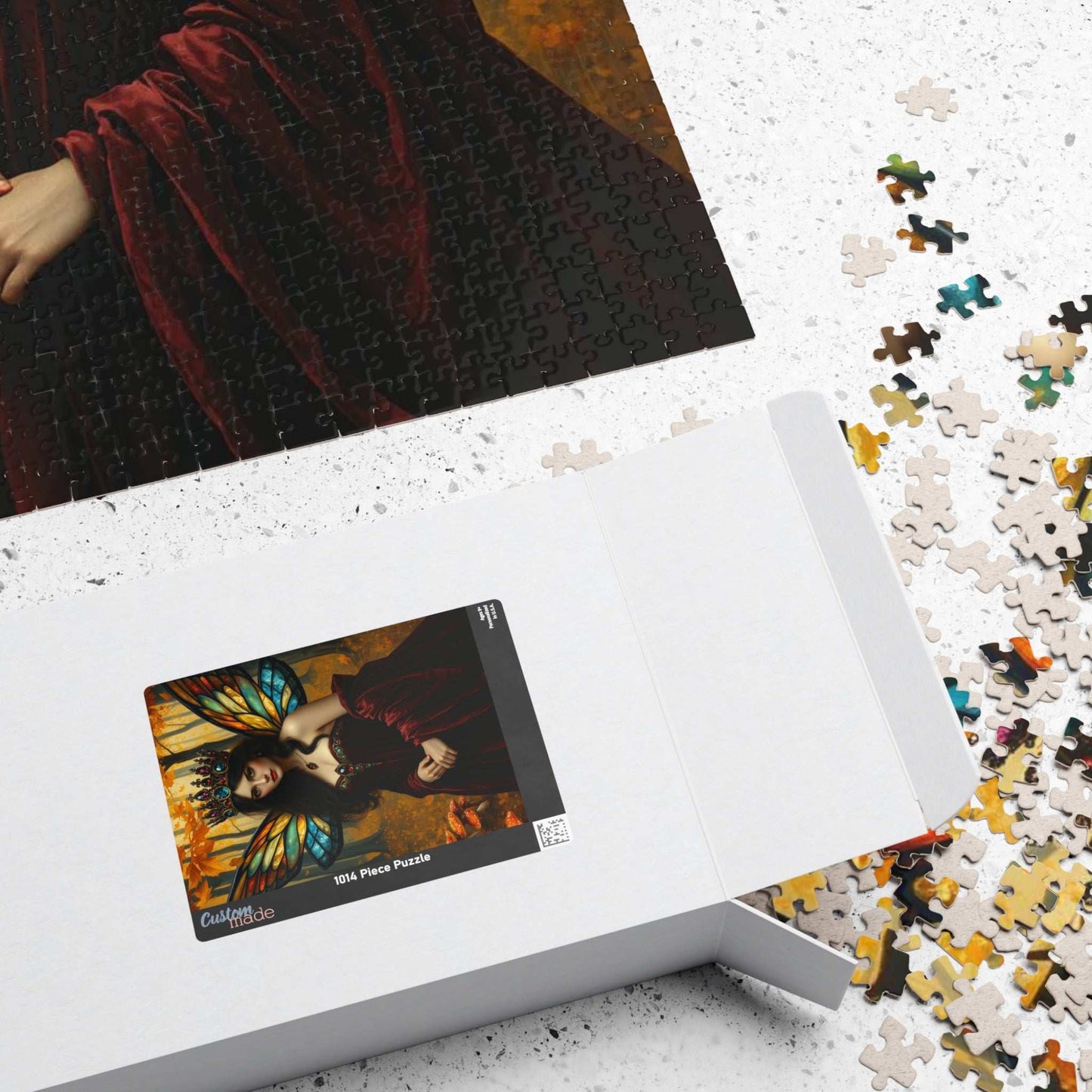 Autumn Crown Fairy Queen Jigsaw Puzzle - Enchanting Artwork, Family Fun, Fantasy Gift for Puzzle Lover, Unique Decor, Mindfulness Activity