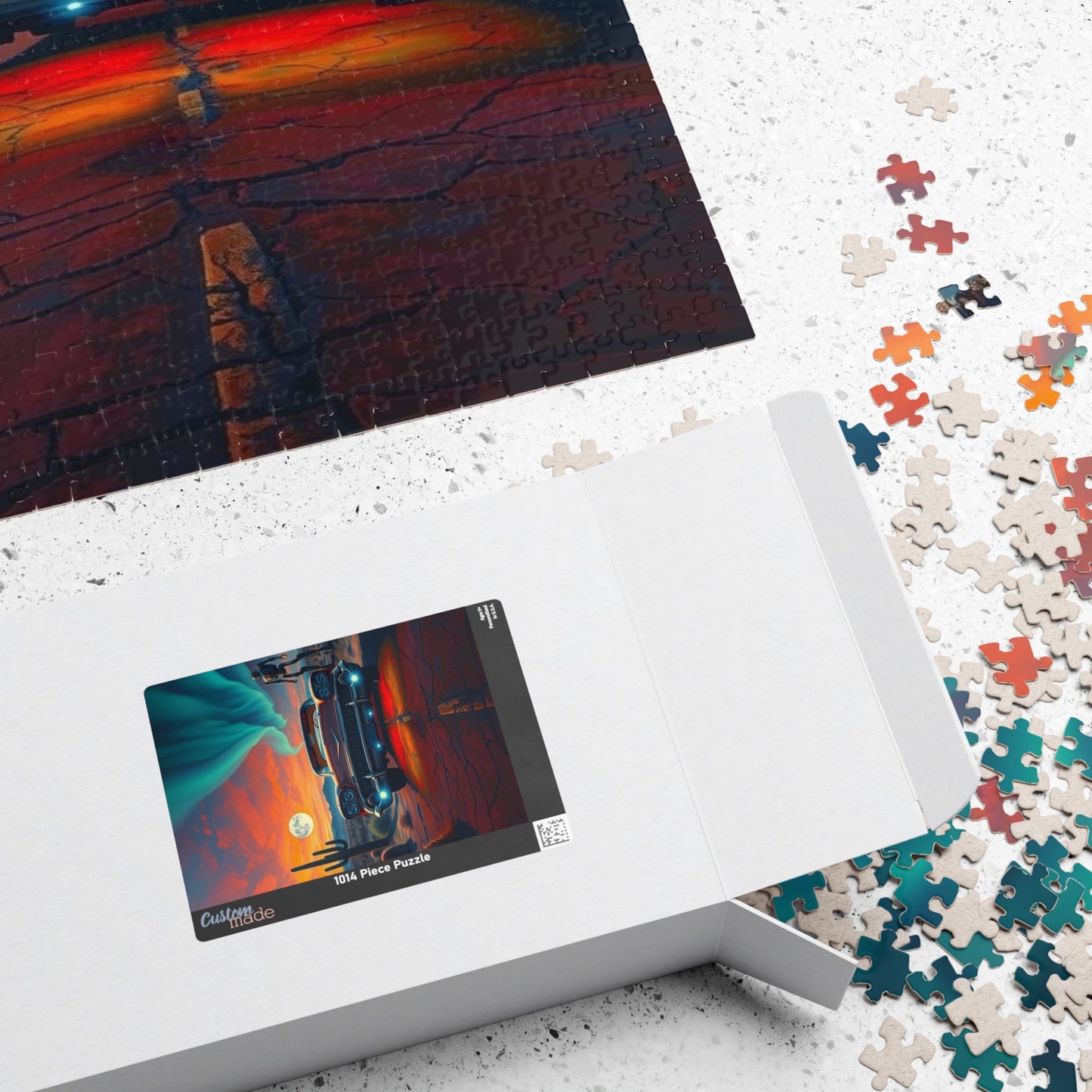 Vintage Car Puzzle, Retro 110-1014 Pieces, Perfect Friend Gift for Car Lovers, Home Entertainment, Family Activities, Unique Challenges Puzzle The Puzzle Chest
