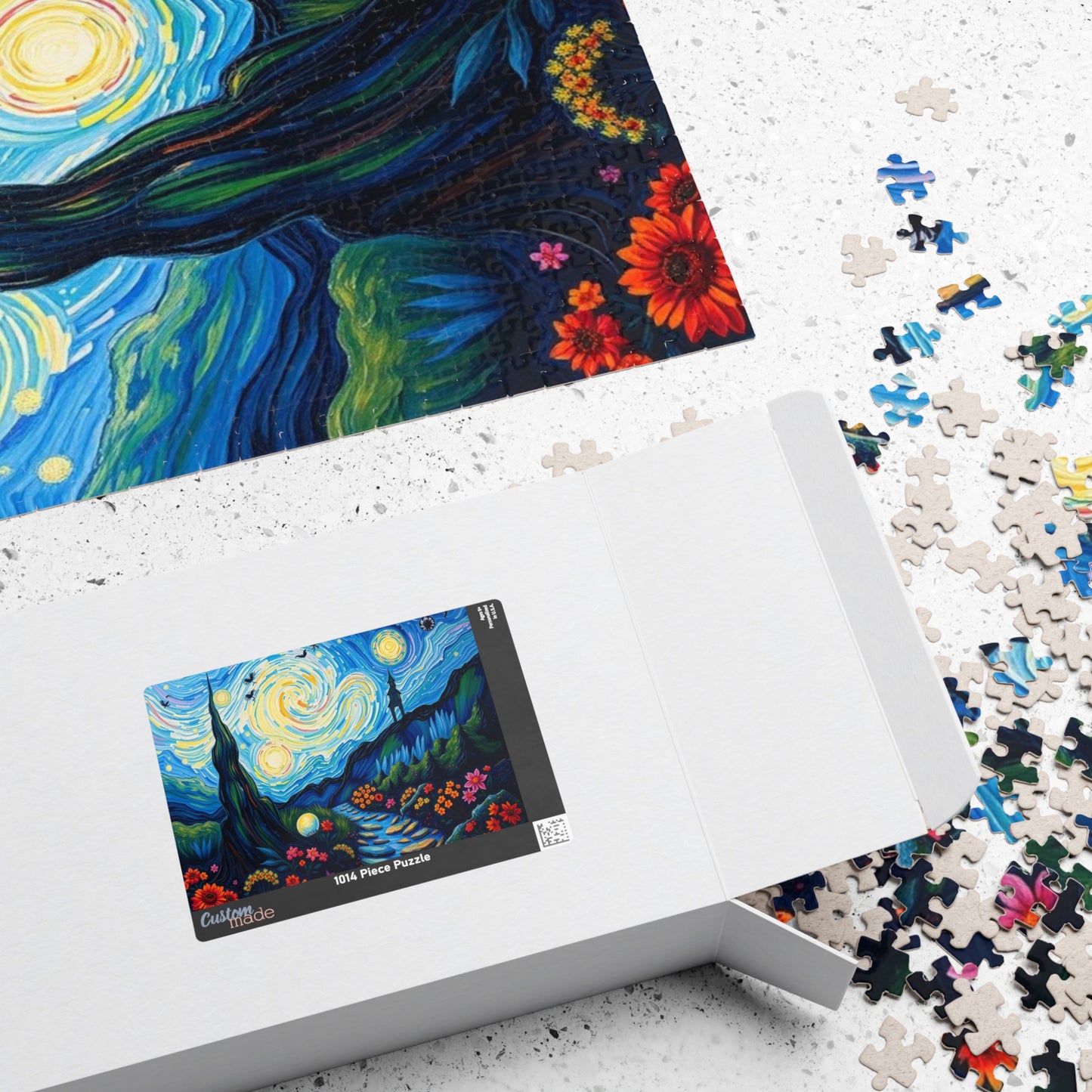 Starry Night Jigsaw Puzzle, Colorful 110-1014 Piece Puzzle for Art Lover, Family Game Night, Home Entertainment, Gift for Puzzle Enthusiasts Puzzle The Puzzle Chest
