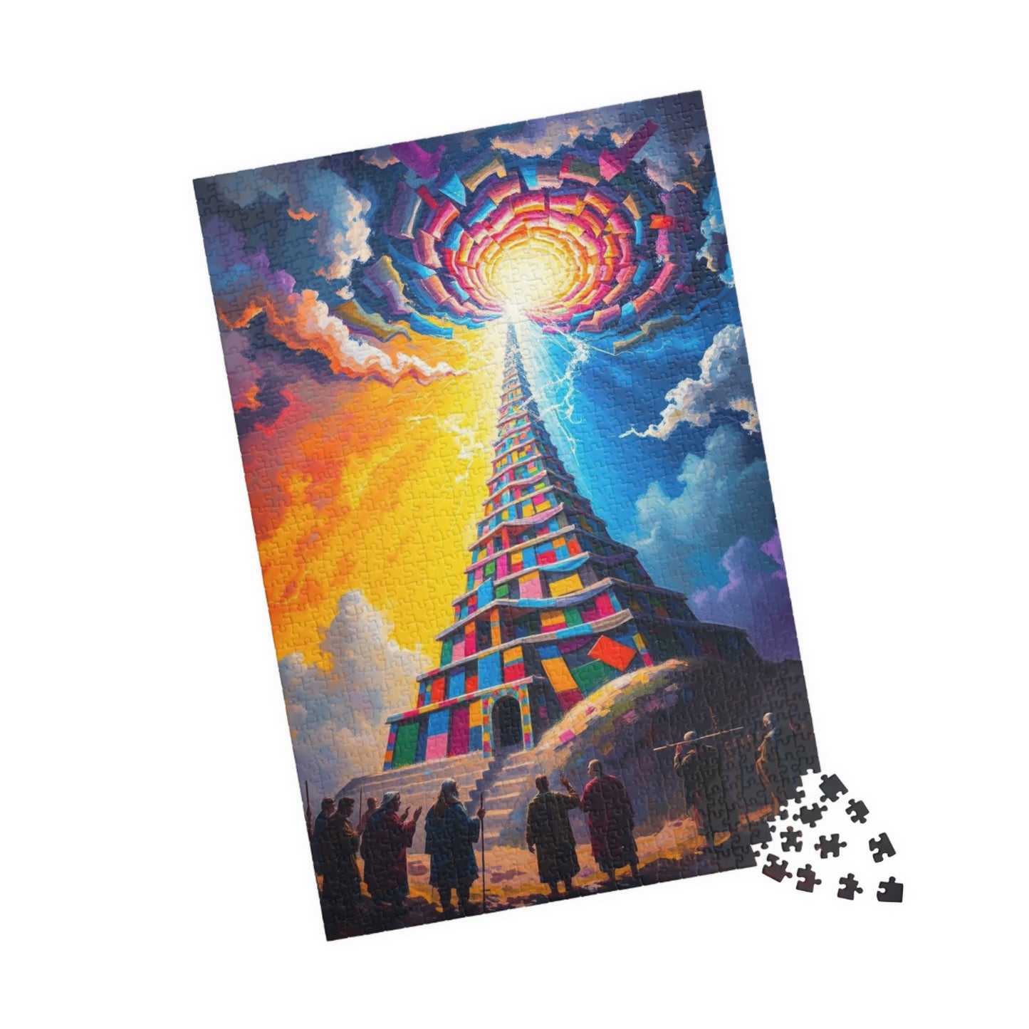 Tower of Babel Jigsaw Puzzle, Christian Bible Art, Educational Game, Family Bonding Entertainment, Religious Gift for Friends, Cognitive Fun Puzzle The Puzzle Chest