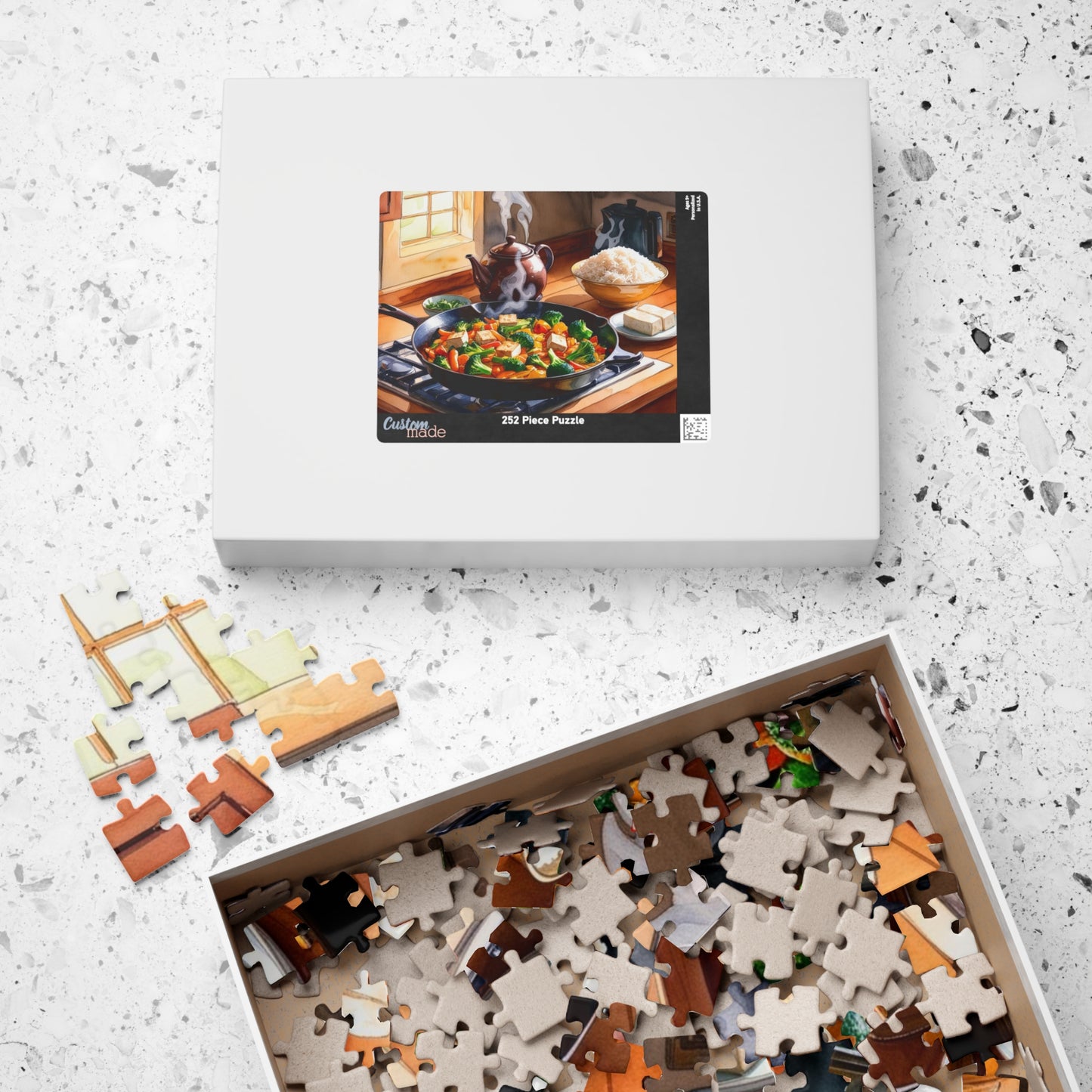 Cozy Kitchen Scene Jigsaw Puzzle, Food Lover Gift for Friend Cooking Enthusiast, Indoor Activity, Family Game Night, Holiday Present Puzzle The Puzzle Chest