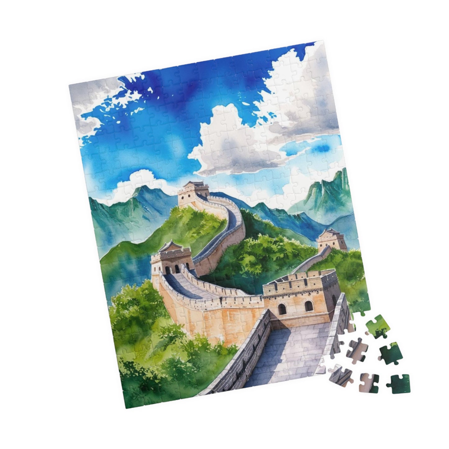 Great Wall of China Jigsaw Puzzle, Nature Landscape Tabletop Game, Puzzle Enthusiasts History Travel Lover, Family Activity, Hobby Puzzle The Puzzle Chest