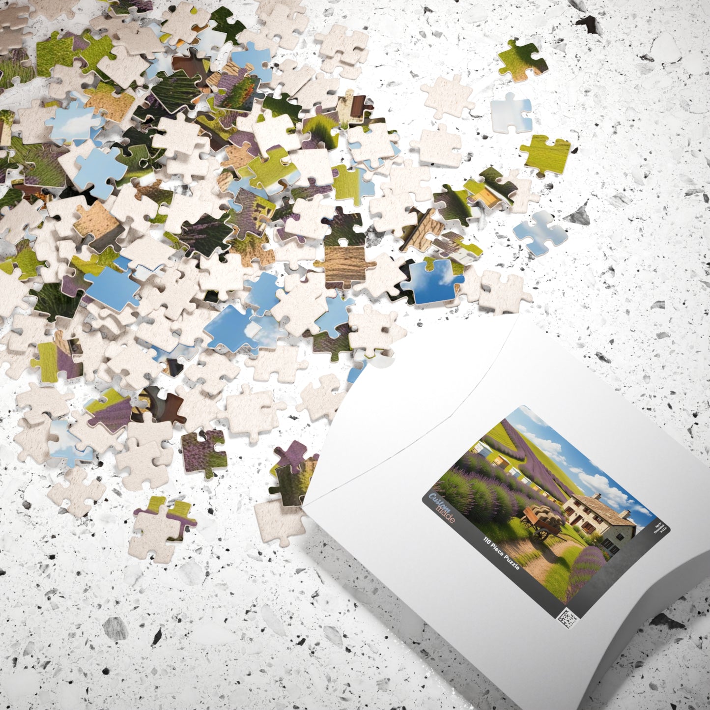 Lavender Farm Landscape Puzzle, Serenity in Each Piece, Perfect for Family Game Night or Solo Fun, Nature Lover Gift, Relaxing Activity Puzzle The Puzzle Chest