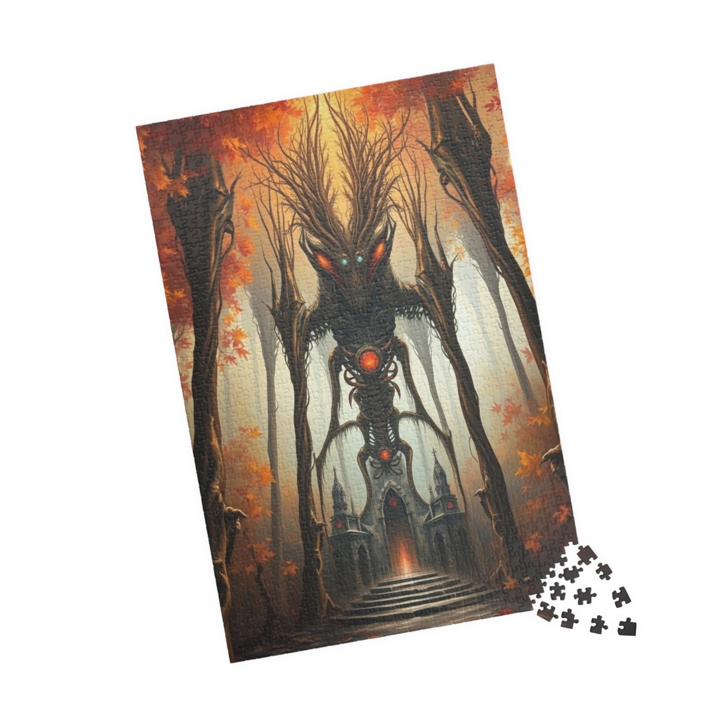 Enigmatic Forest Creature Puzzle | 110, 252, 520, 1014-piece | Dark Fantasy Art, Unique Gift for Puzzle Lover, Cozy Nights Solo Fun, Mindful Puzzle The Puzzle Chest