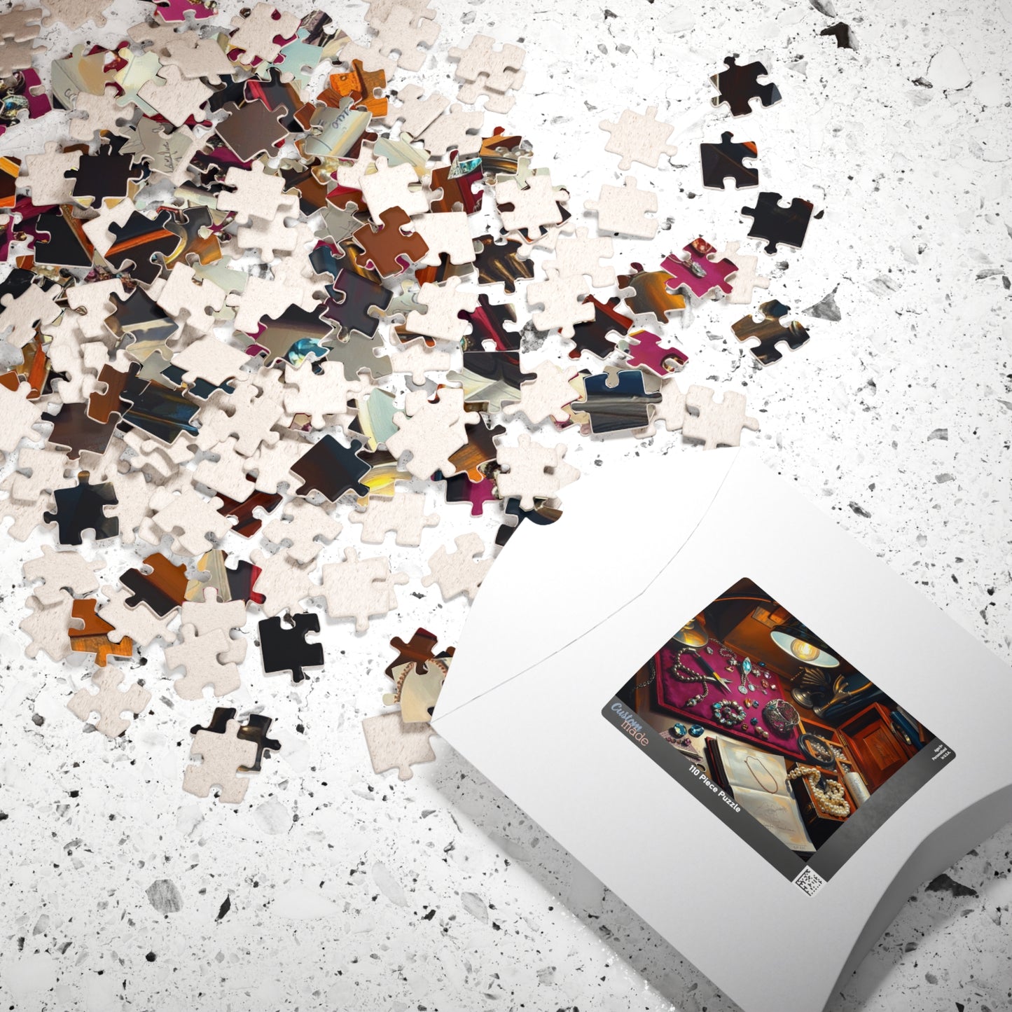 Jewelry Maker Workbench Jigsaw Puzzle, Intricate Beads, Gems and Crafting Scene, Detailed Crafting Table Design, Mindful Hobby, DIY Crafters Puzzle The Puzzle Chest