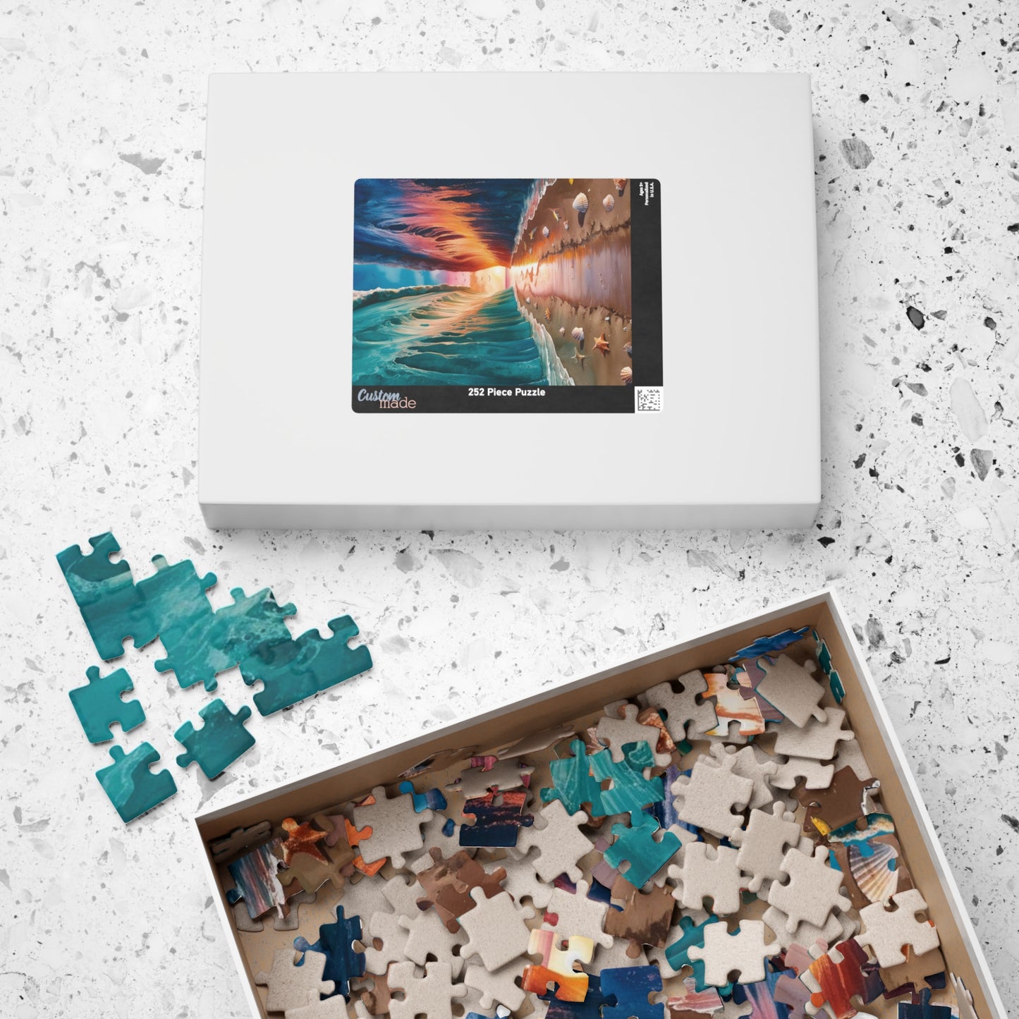 Religious Christian Puzzle: Parting of the Red Sea, Biblical Scene Jigsaw, Educational Activity, Family Game Night, Best Unique Gift, Hobby Puzzle The Puzzle Chest