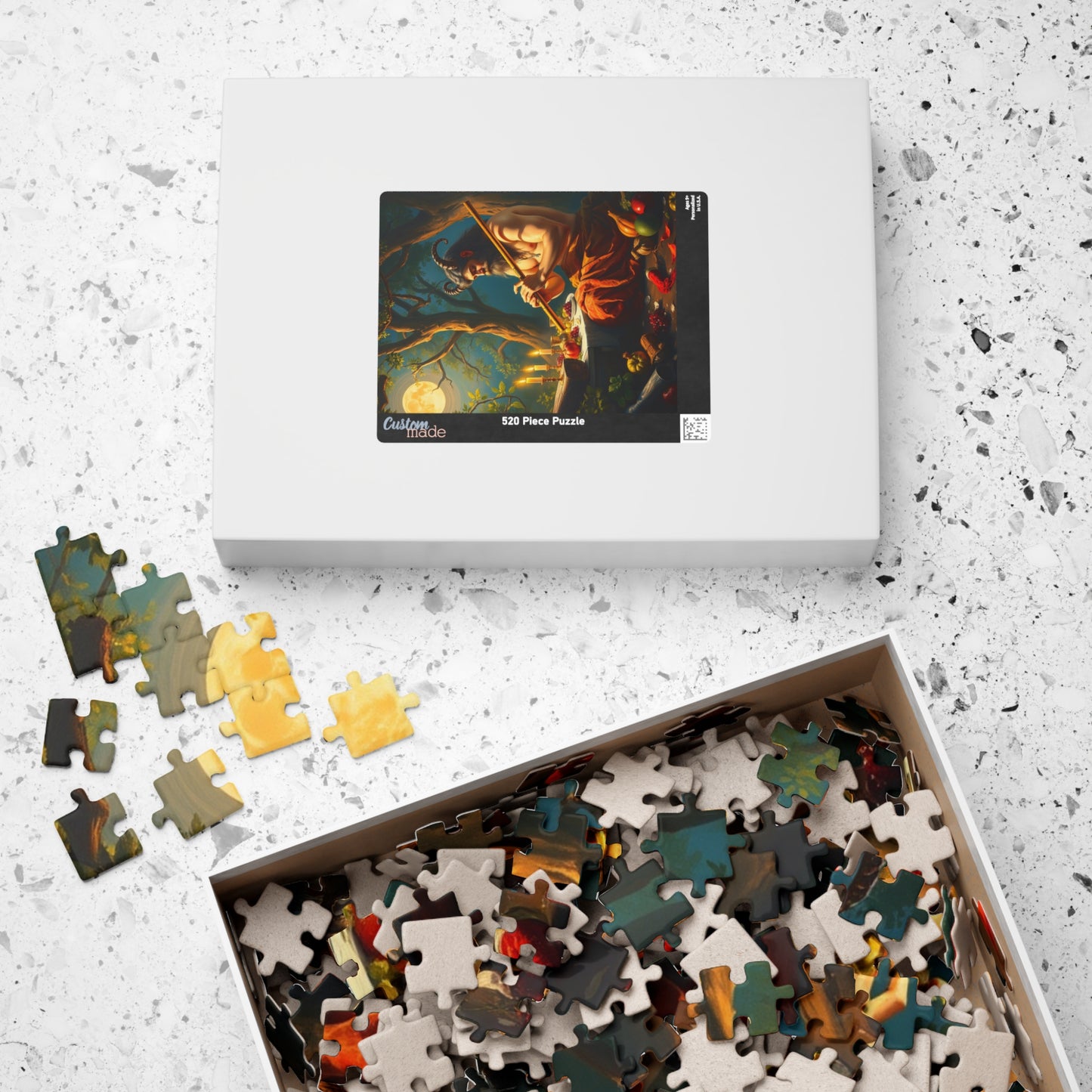 Satyr Feast Artistic Puzzle - Fantasy Mythical Creature Design for Soulful Relaxation, Meditation Gift for Puzzle Lovers, Family Game Night Puzzle The Puzzle Chest