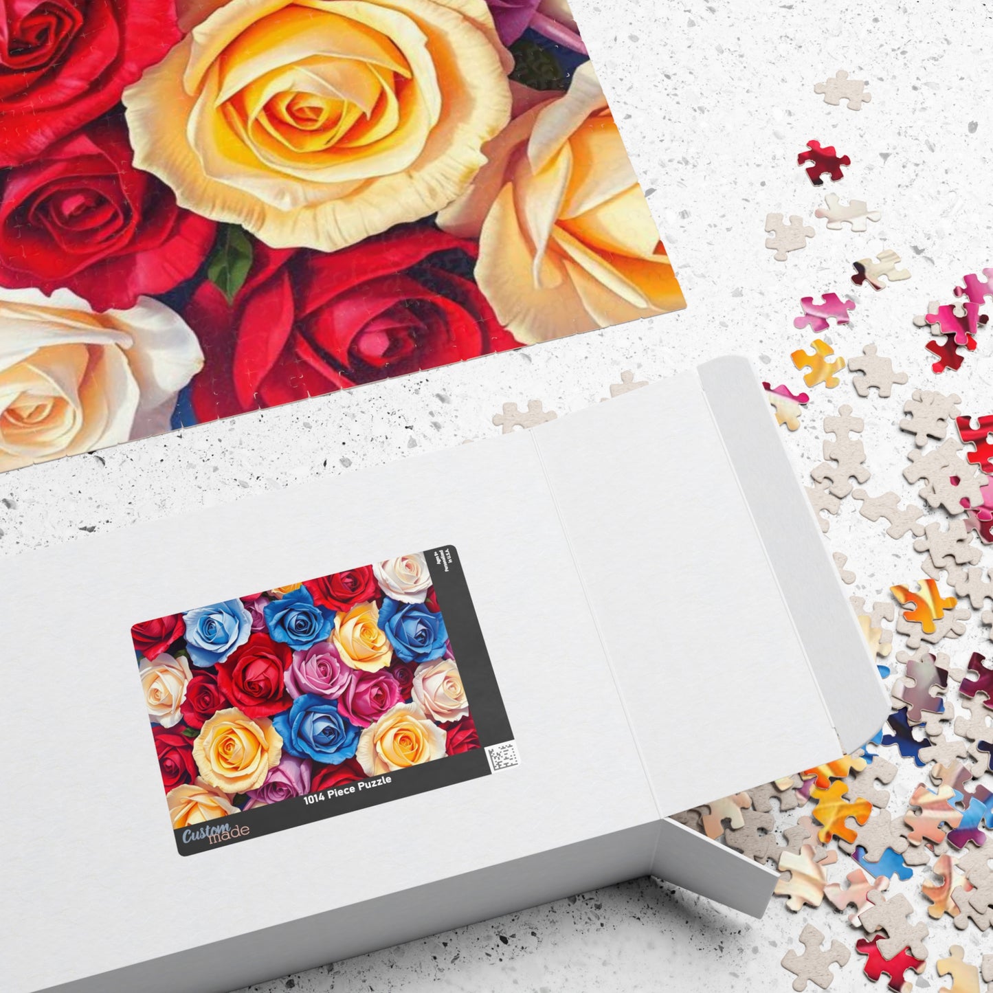 Beautiful Floral Rose Puzzle 1000 Piece Jigsaw Puzzle for Adults Perfect Gift for Family Bonding, Game Night, Flower Lovers, Mental Exercise Puzzle The Puzzle Chest