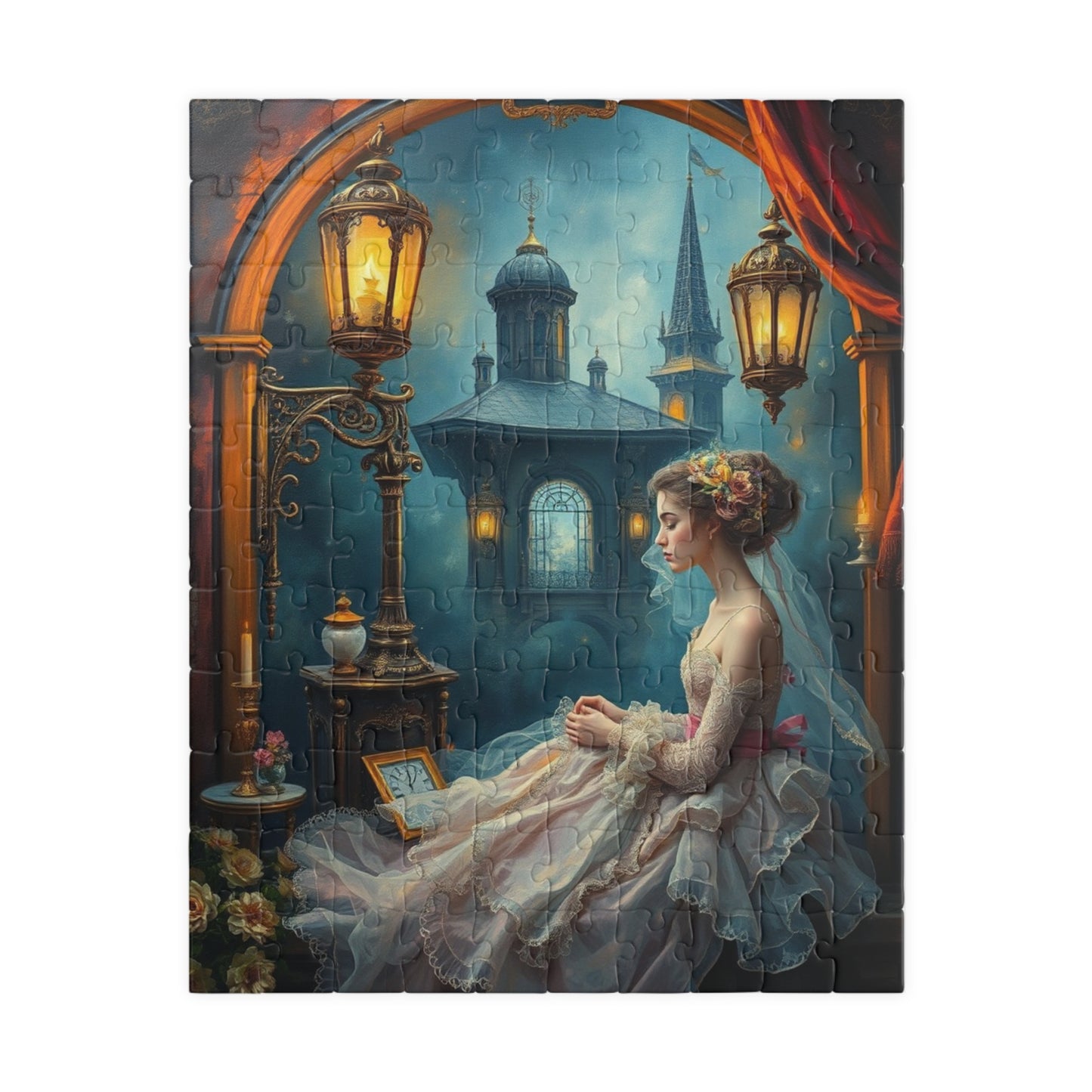 Enchanting Steampunk Art Puzzle, Romantic Imagery for Relaxation, 110-1014 Pieces, Great Gift for Puzzle Lovers, Cozy Night In, Indoor Fun 110 pcs (Vertical) Puzzle The Puzzle Chest