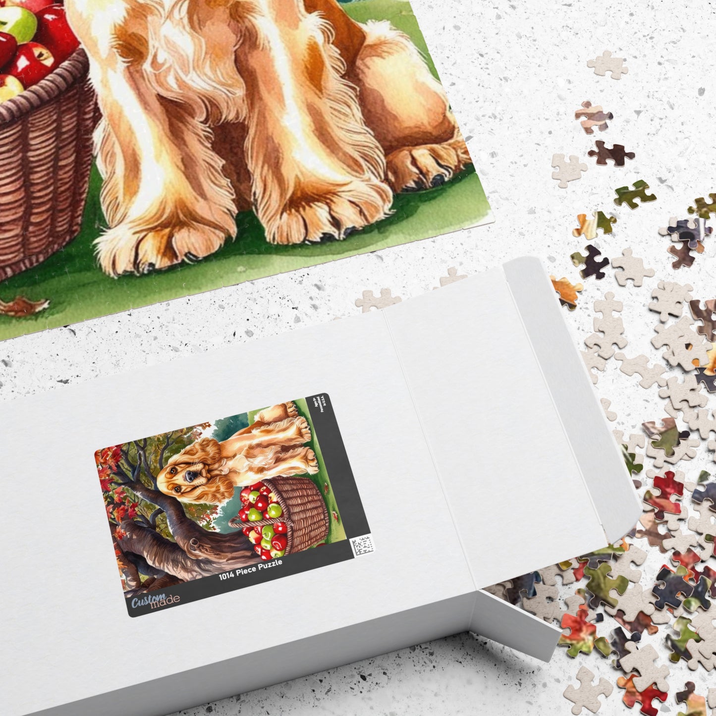 Autumn Dog Jigsaw Puzzle, Perfect for Family Game Night, Cocker Spaniel, Fall Decor, Gift for Dog Lovers and Animal Enthusiasts Puzzle The Puzzle Chest