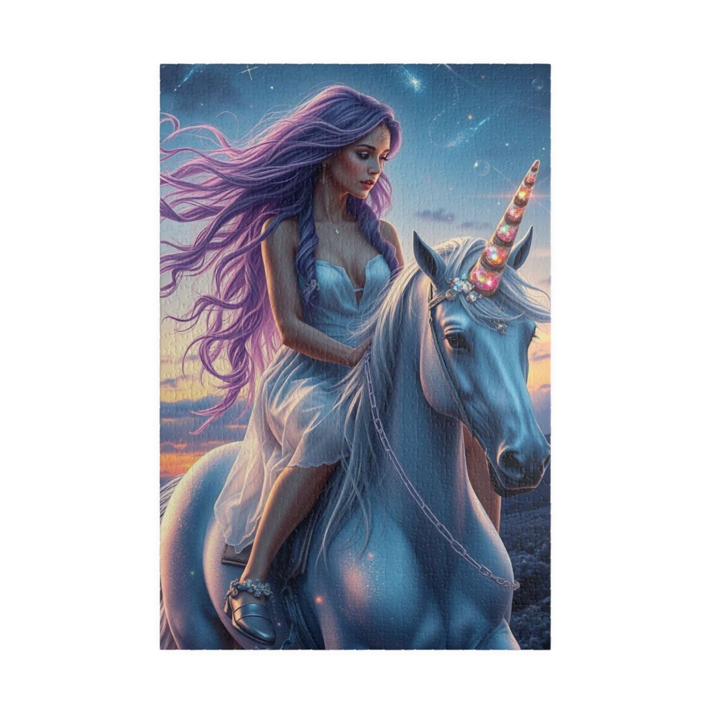 Magical Unicorn Puzzle - Fun and Enchanting, Perfect for Family Time or Solo Fun, Creative Gift for Friend, Fantasy Lover, Puzzle Enthusiast 1014 pcs (Vertical) Puzzle The Puzzle Chest