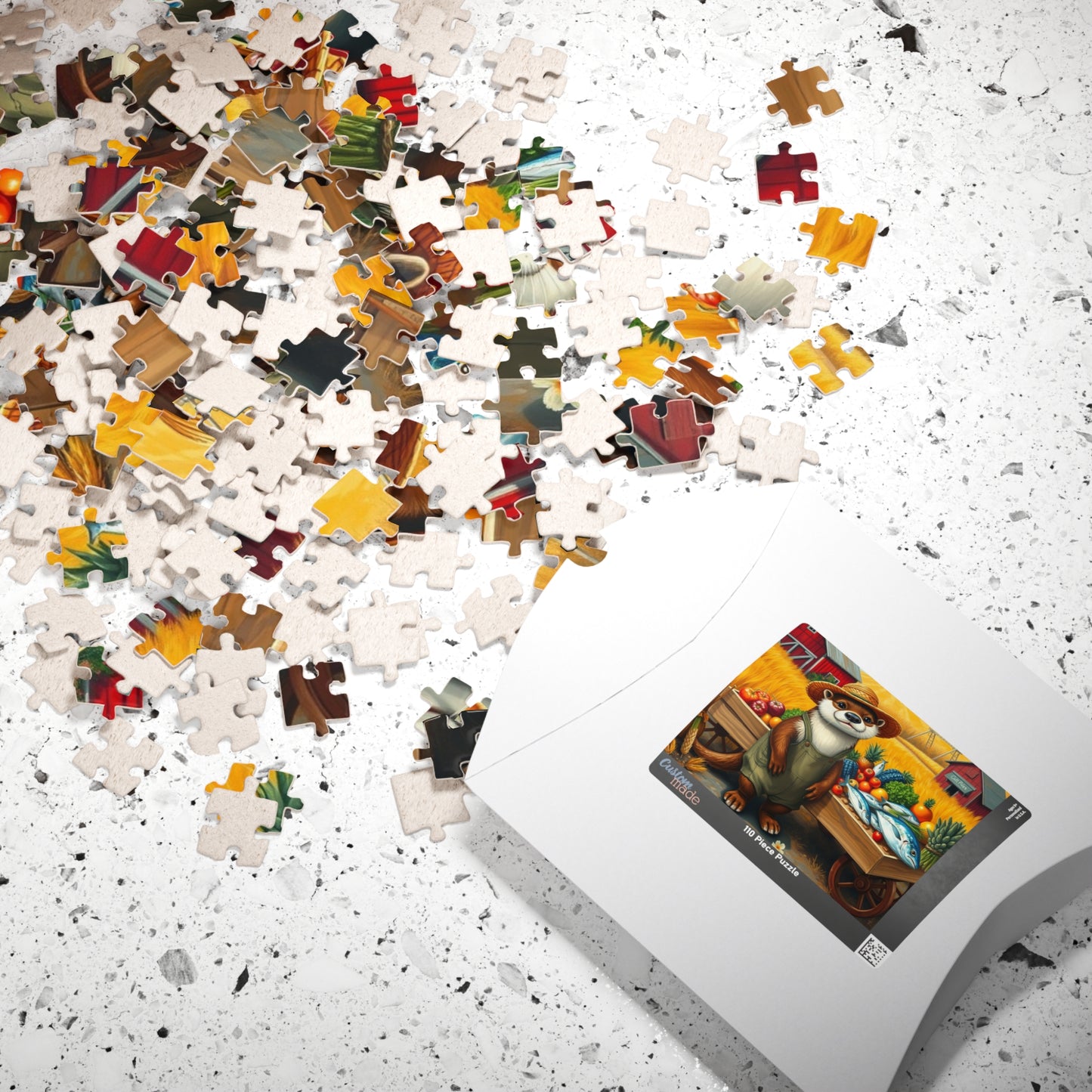 Whimsical Animal Jigsaw Puzzle, Otter Farm Scene, Fun Family Game Night, Perfect Gift for Adult and Animal Lover Puzzle The Puzzle Chest