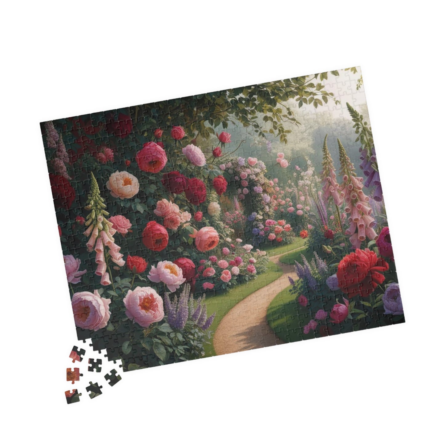 Floral Pathway Puzzle, Beautiful Garden Adult Jigsaw Game, Relaxing Indoor Activity, Home and Family Entertainment, Gift for Nature Lovers Puzzle The Puzzle Chest