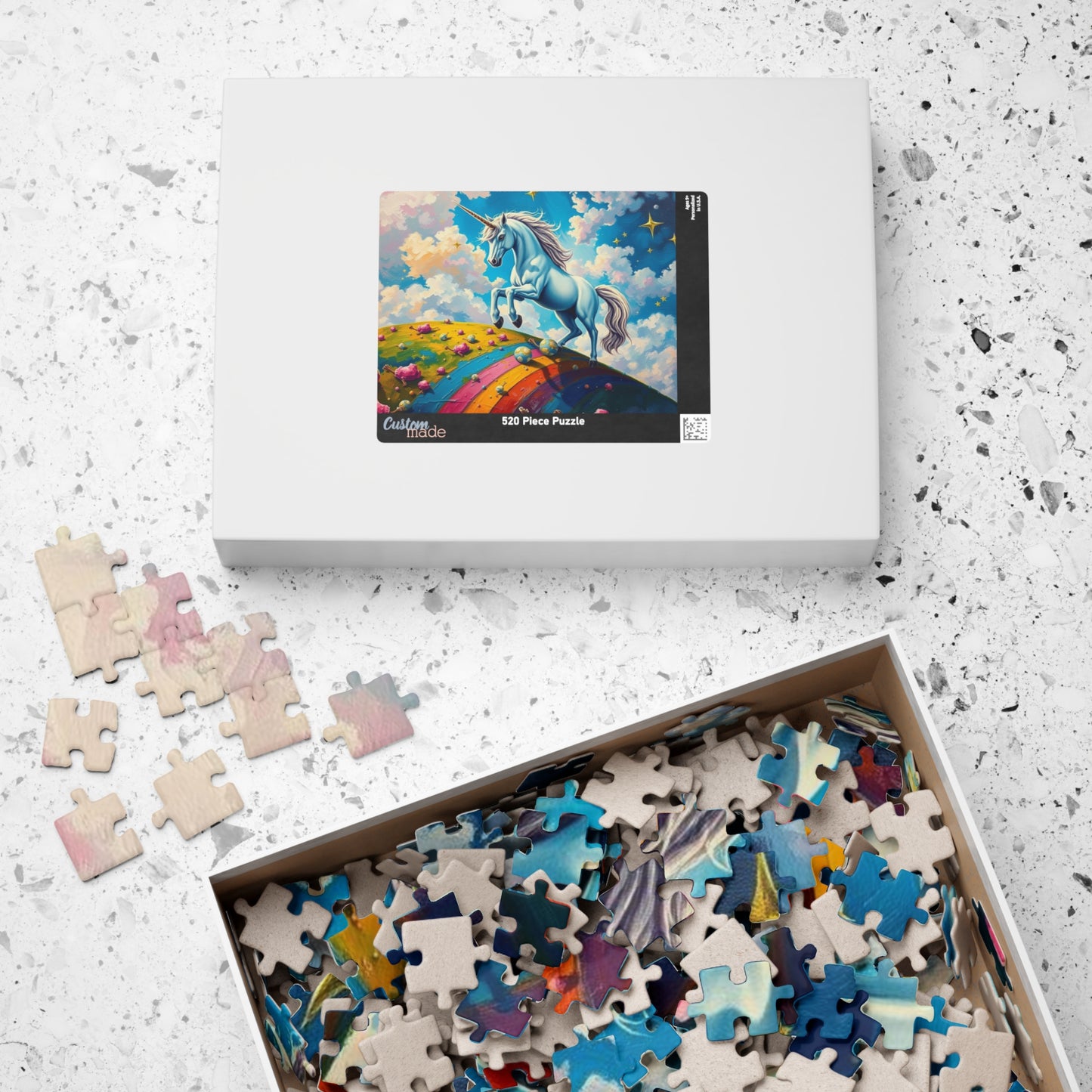 Unicorn Rainbow Puzzle | 110-1014 Piece Mythical Theme Jigsaw | Fun Family Activity, Mental Exercise, Puzzle Lover Holiday Birthday Gift Puzzle The Puzzle Chest