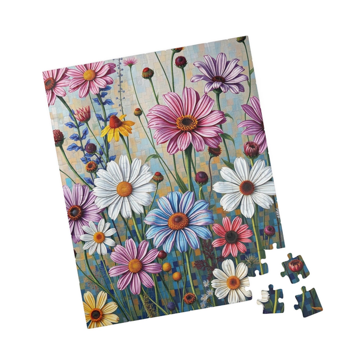 Floral Mosaic Puzzle - Beautiful Flower Design, Jigsaw Game for Nature Lovers Art Enthusiasts, Family Fun Game Puzzle The Puzzle Chest