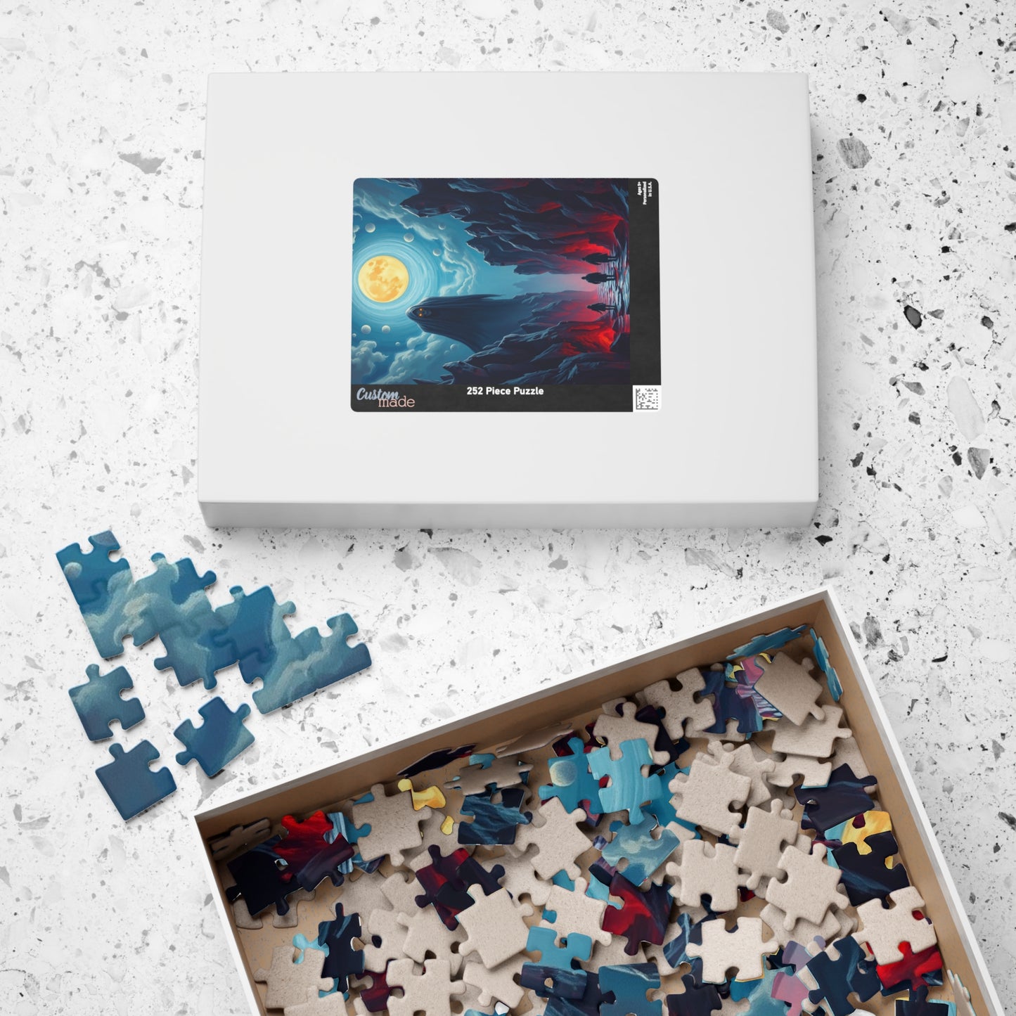 Mystical Moonlight Puzzle, 1014-piece Art Puzzle, Fantasy Scene Game, Unique Gift for Puzzle Lovers, Perfect for Family Nights, Home Decor Puzzle The Puzzle Chest