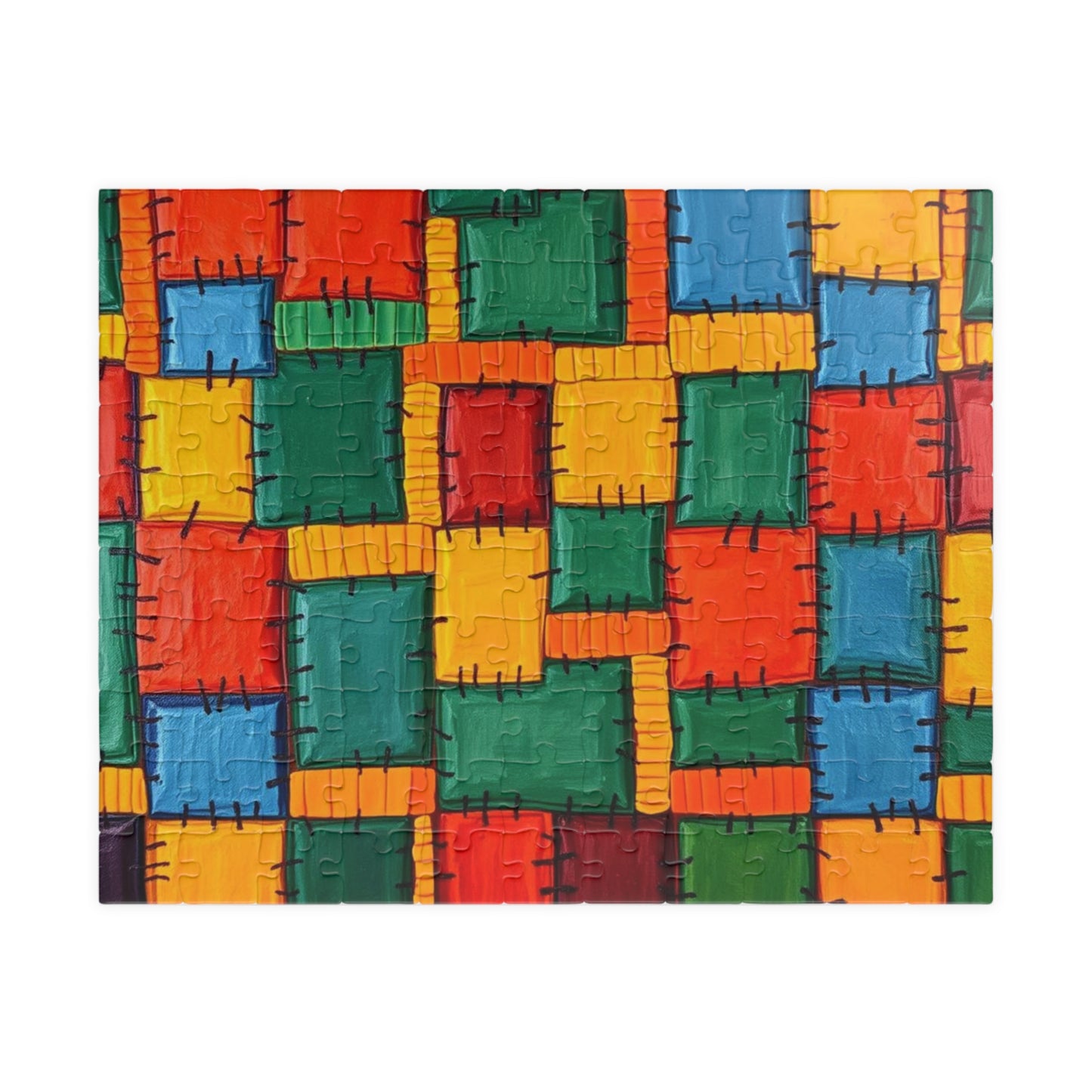 Colorful Puzzle Art - Abstract Jigsaw Game, Fun for Family Nights, Gift for Adults, 110-1014 Piece Family Activity, Game Nights 110 pcs (Horizontal) Puzzle The Puzzle Chest