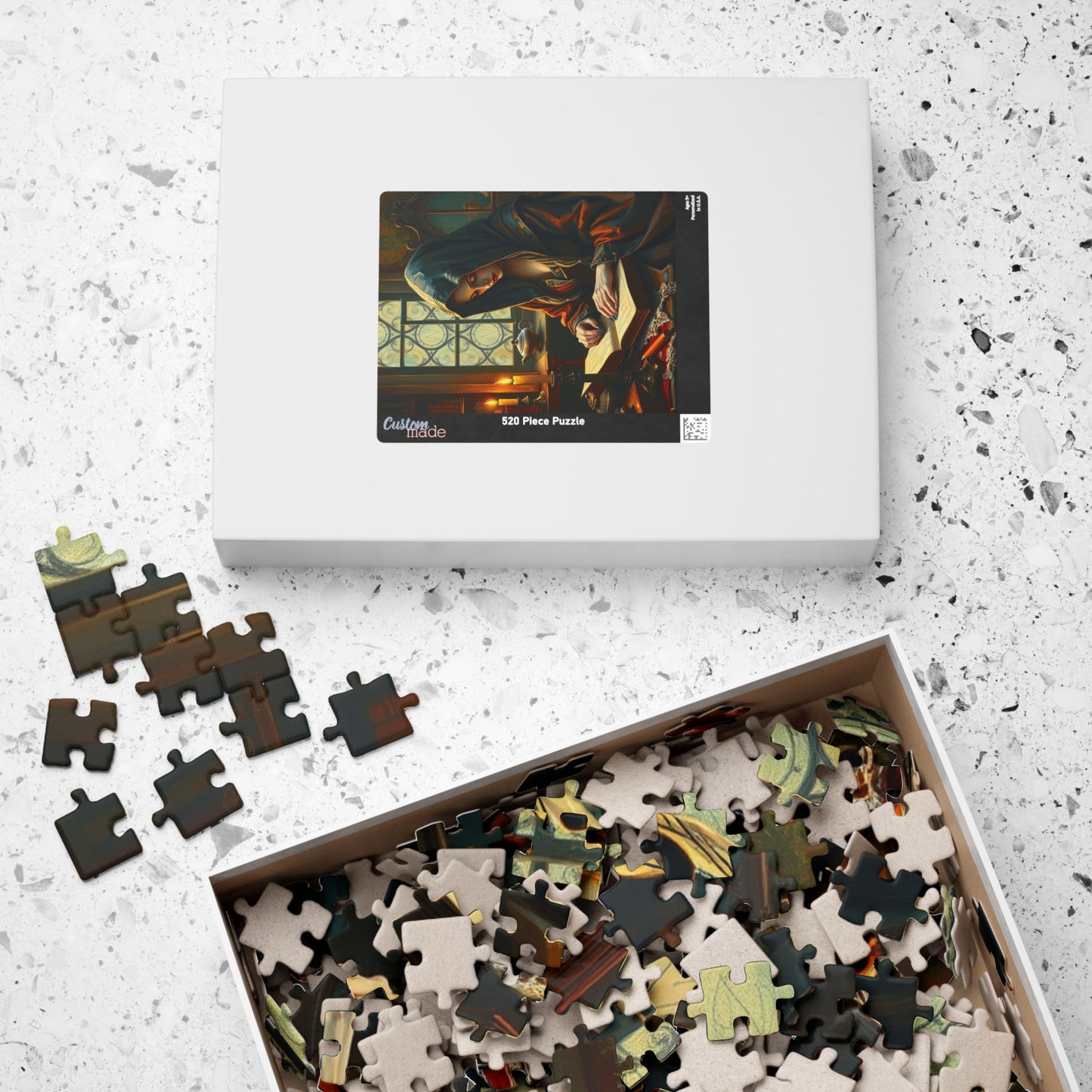 Mystical Gothic Art Puzzle, 110-1014 Piece Study Room Scene, Jigsaw Game for Relaxation, Ideal Gift for Puzzle Lovers, Entertaining Pastime Puzzle The Puzzle Chest
