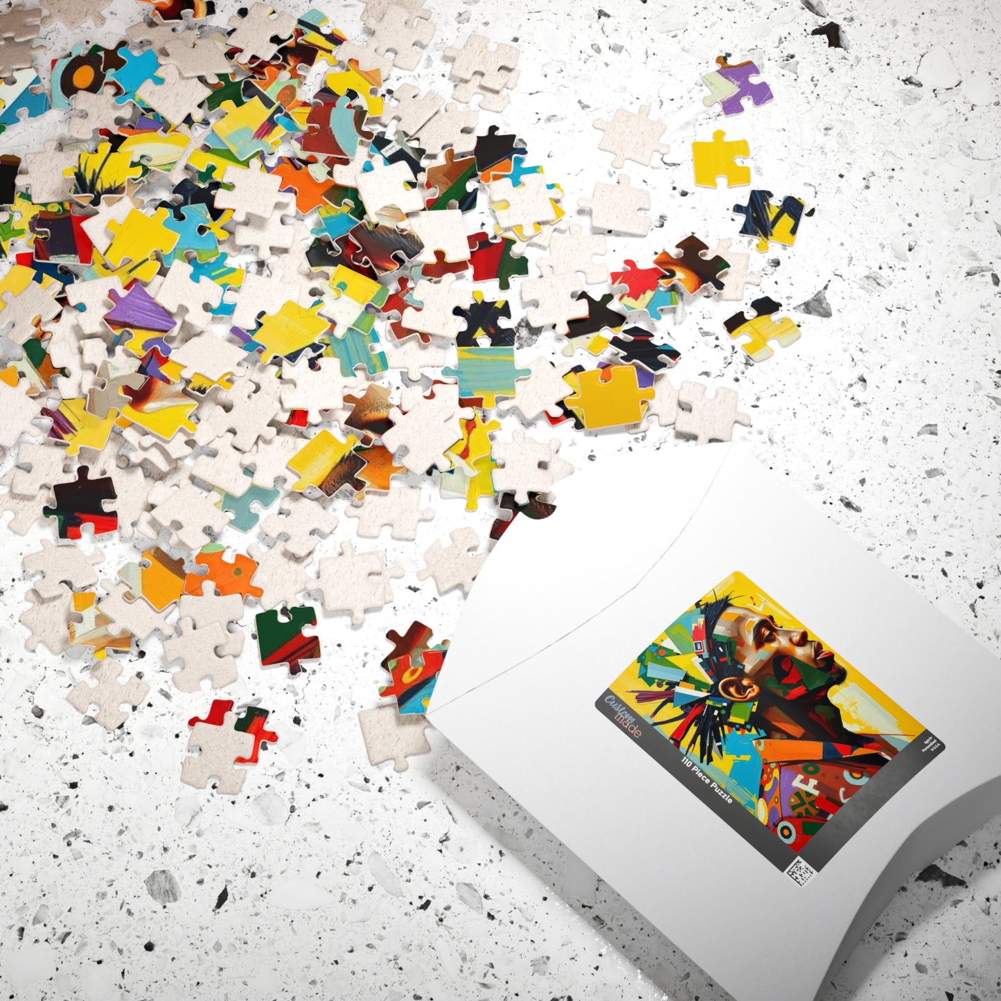 Colorful Black Man Art Puzzle - 110 to 1014 pieces, Unique Gift for Friend, Brain Teaser, Family Fun Activity, Art Enthusiast Puzzle The Puzzle Chest