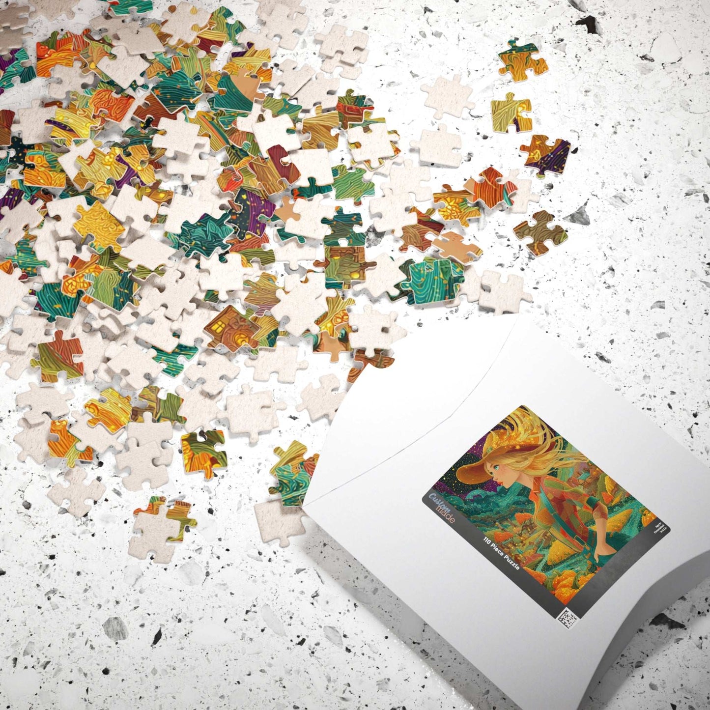 2040s Autumn Cowgirl Jigsaw Puzzle - Surreal Dreamscape, Ideal for Family Activity, Holiday Gift, Halloween Thanksgiving, Home Entertainment Puzzle The Puzzle Chest
