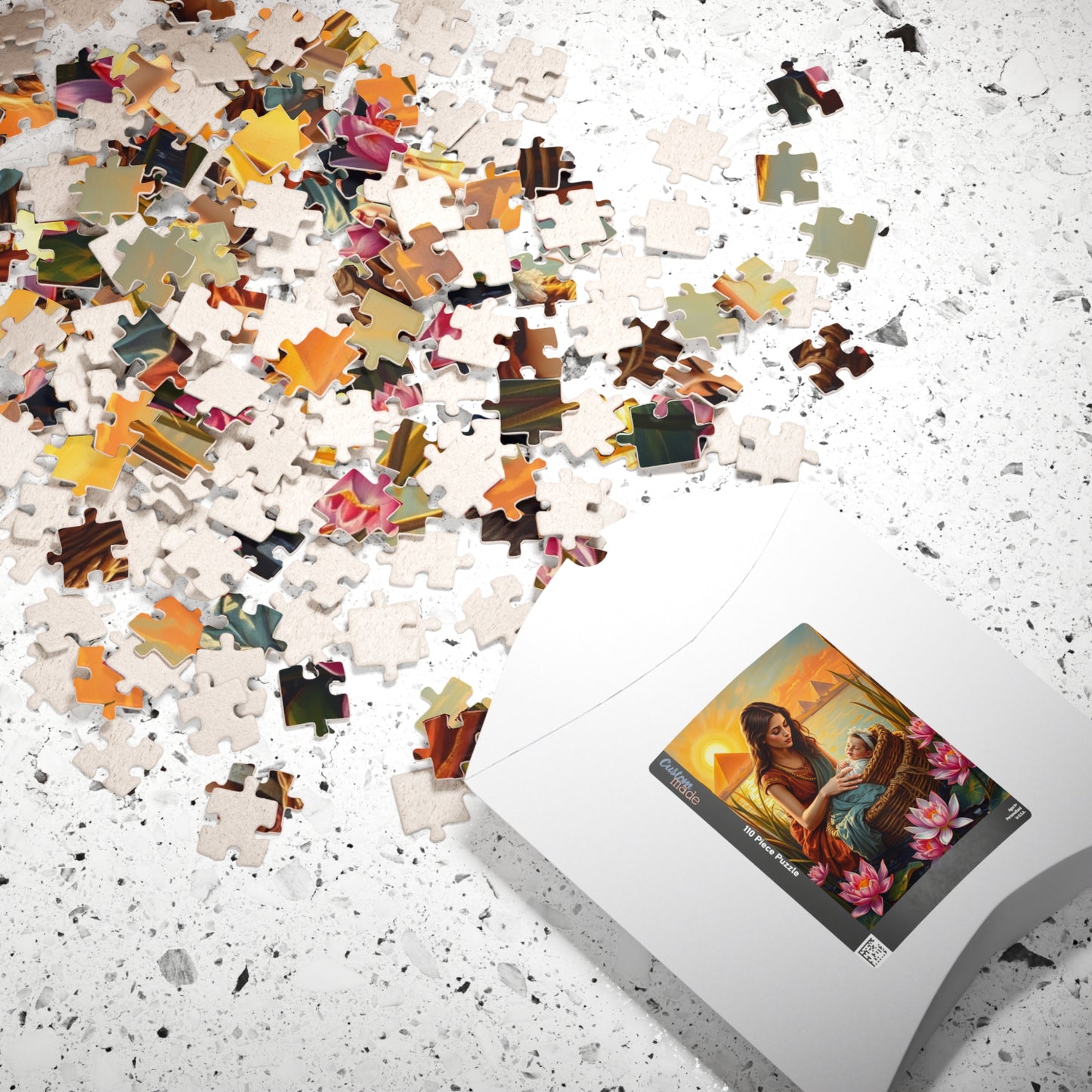 Religious Jigsaw Puzzle - Baby Moses, Family Game Night, Faith Based Home Entertainment, Colorful Biblical Puzzle Lover Gift for Christians Puzzle The Puzzle Chest