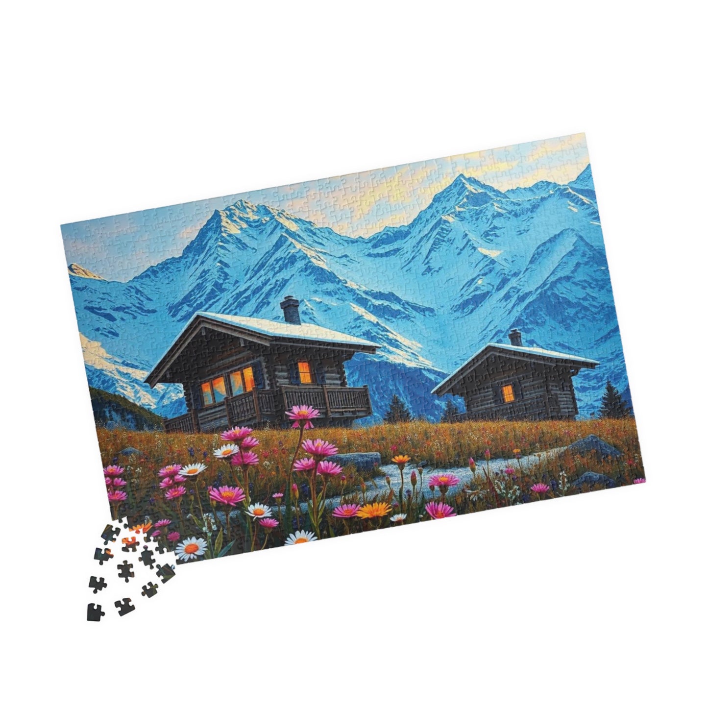 Scenic Mountain Puzzle | 110, 252, 520, 1014-piece | Family Activity, Gifts for Nature Lovers, Cozy Night In, Brain Teaser Fun, Puzzle The Puzzle Chest
