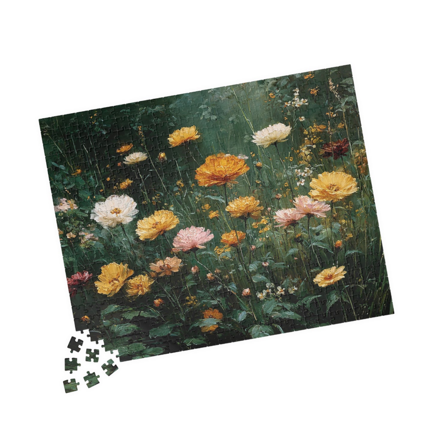 Floral Jigsaw Puzzle Game Perfect for Nature Lovers, Family Fun, Gifts, Home Decor, Brain Teaser