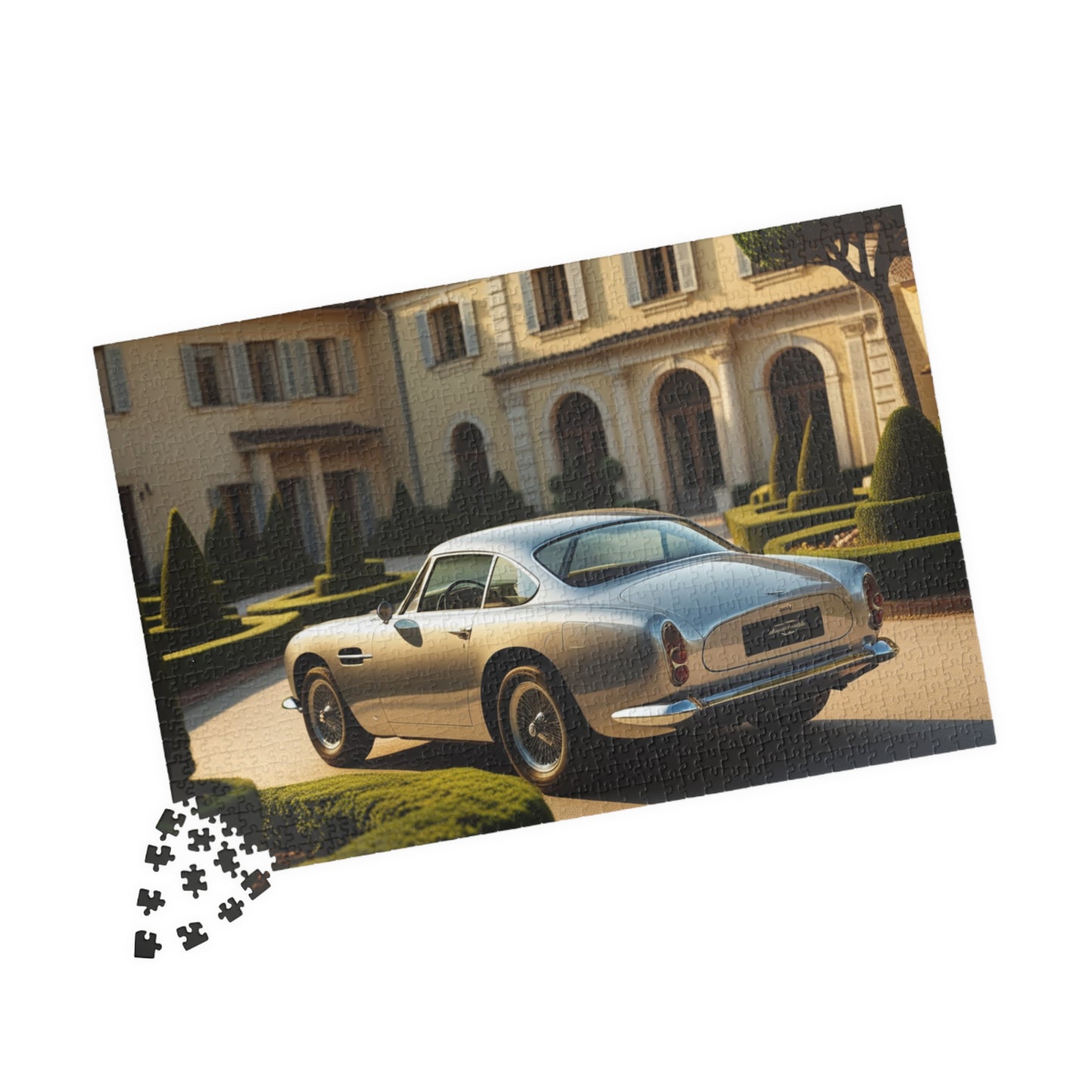 Vintage Car Puzzle - Silver 1965 Martin D85 Classic Auto Jigsaw Game 1014 pcs (Horizontal) Puzzle The Puzzle Chest