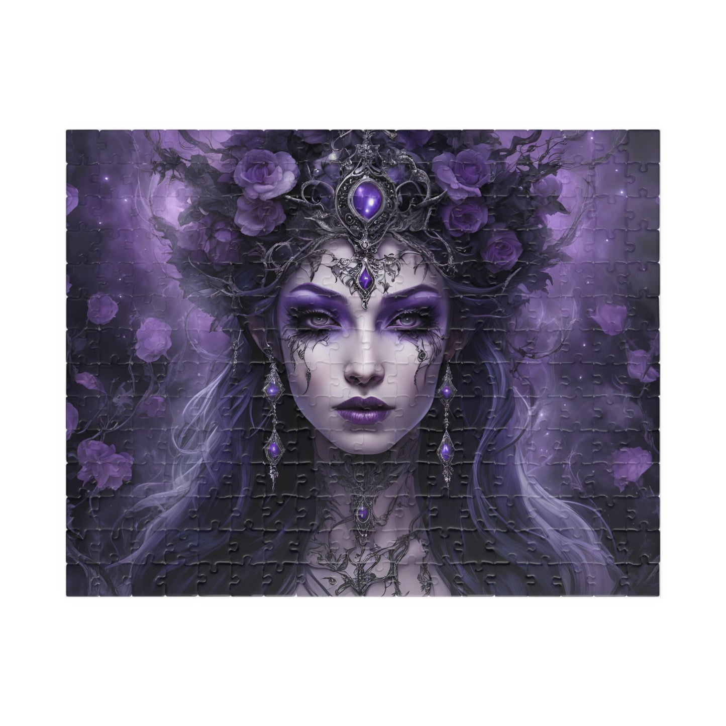 Fairy Queen Gothic Jigsaw Puzzle, 110 252 520 1014-Piece Gifted Unique Game for Adults, Gift Idea for Fantasy Lovers and Puzzle Enthusiasts 252 pcs (Horizontal) Puzzle The Puzzle Chest