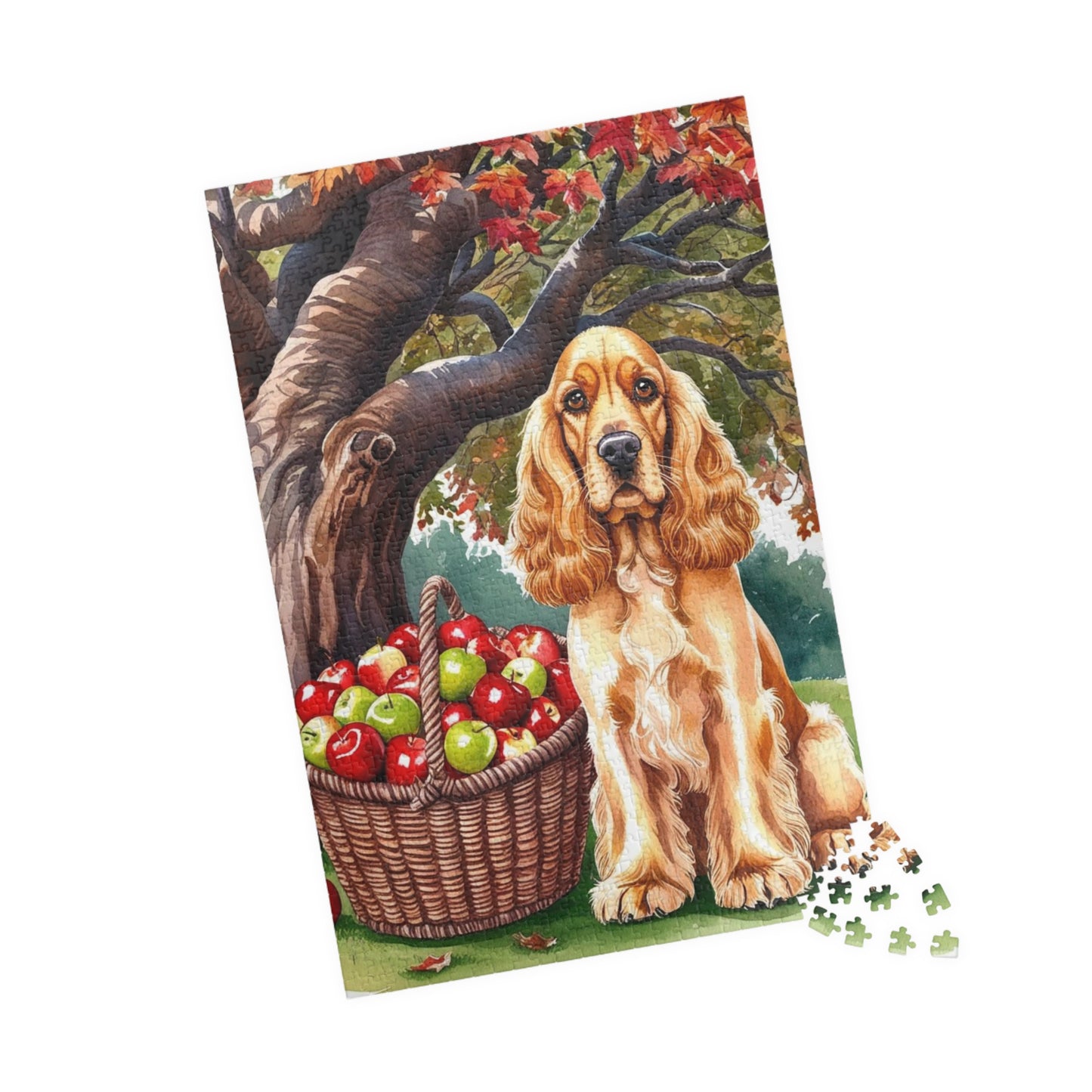 Autumn Dog Jigsaw Puzzle, Perfect for Family Game Night, Cocker Spaniel, Fall Decor, Gift for Dog Lovers and Animal Enthusiasts Puzzle The Puzzle Chest