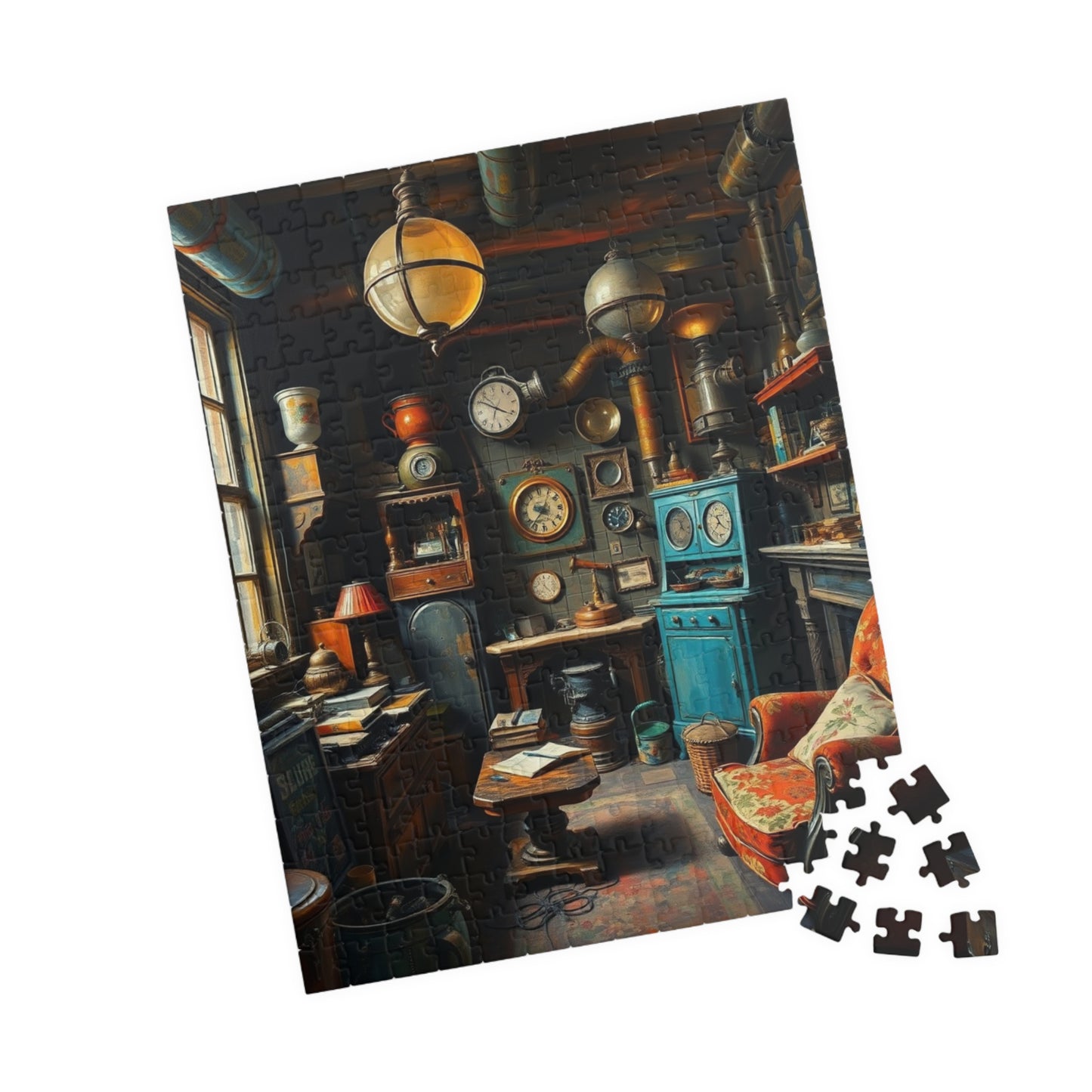 Cozy Steampunk Home Office Puzzle - 110, 252, 520, 1014-piece, Perfect for Family Night, Unique Gift for Puzzle Lovers, Relaxing Activity Puzzle The Puzzle Chest