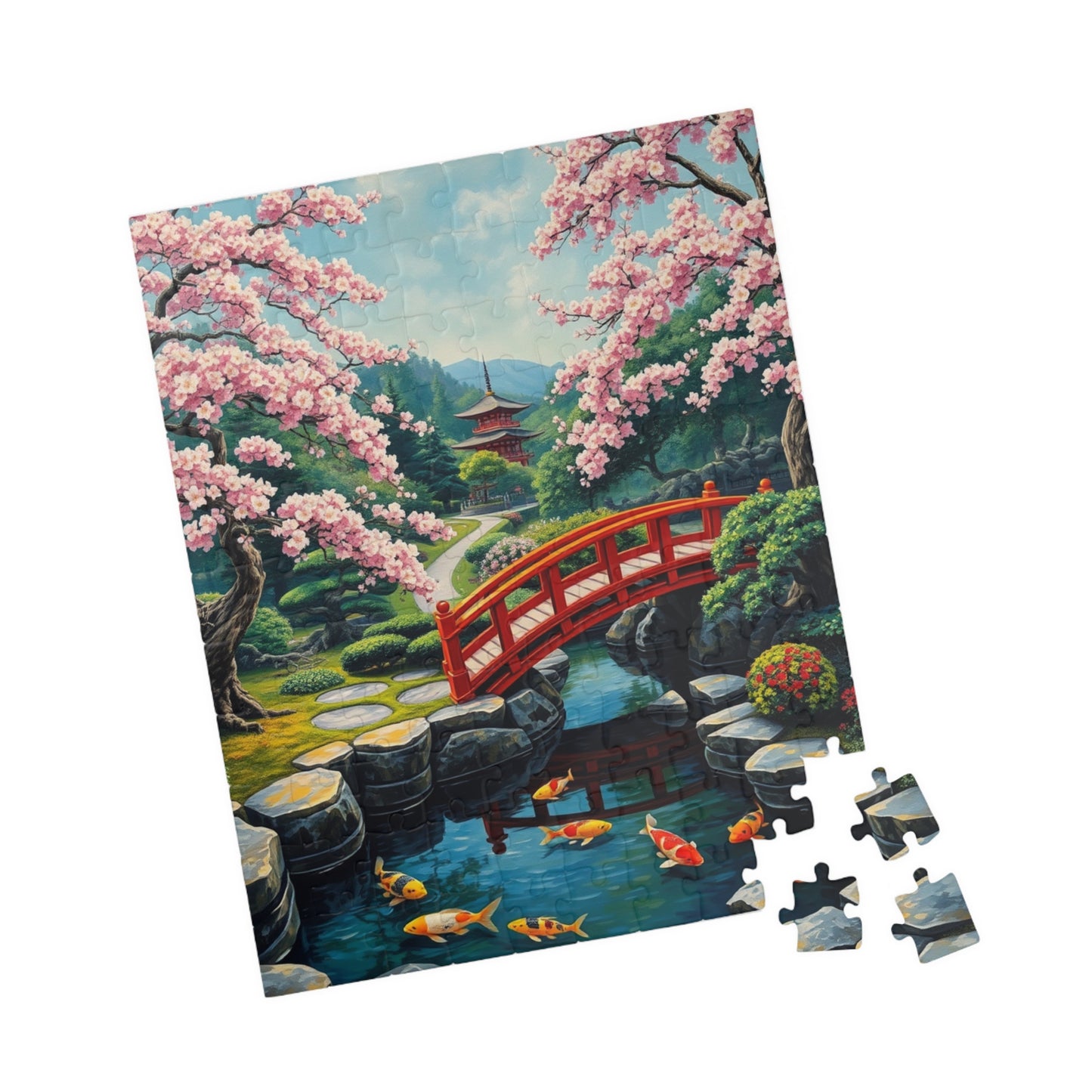 Serene Garden Puzzle, Relaxing Jigsaw for Nature Lovers, Unique Gift for Home, Mindfulness Activity, 1014-piece Puzzle Puzzle The Puzzle Chest