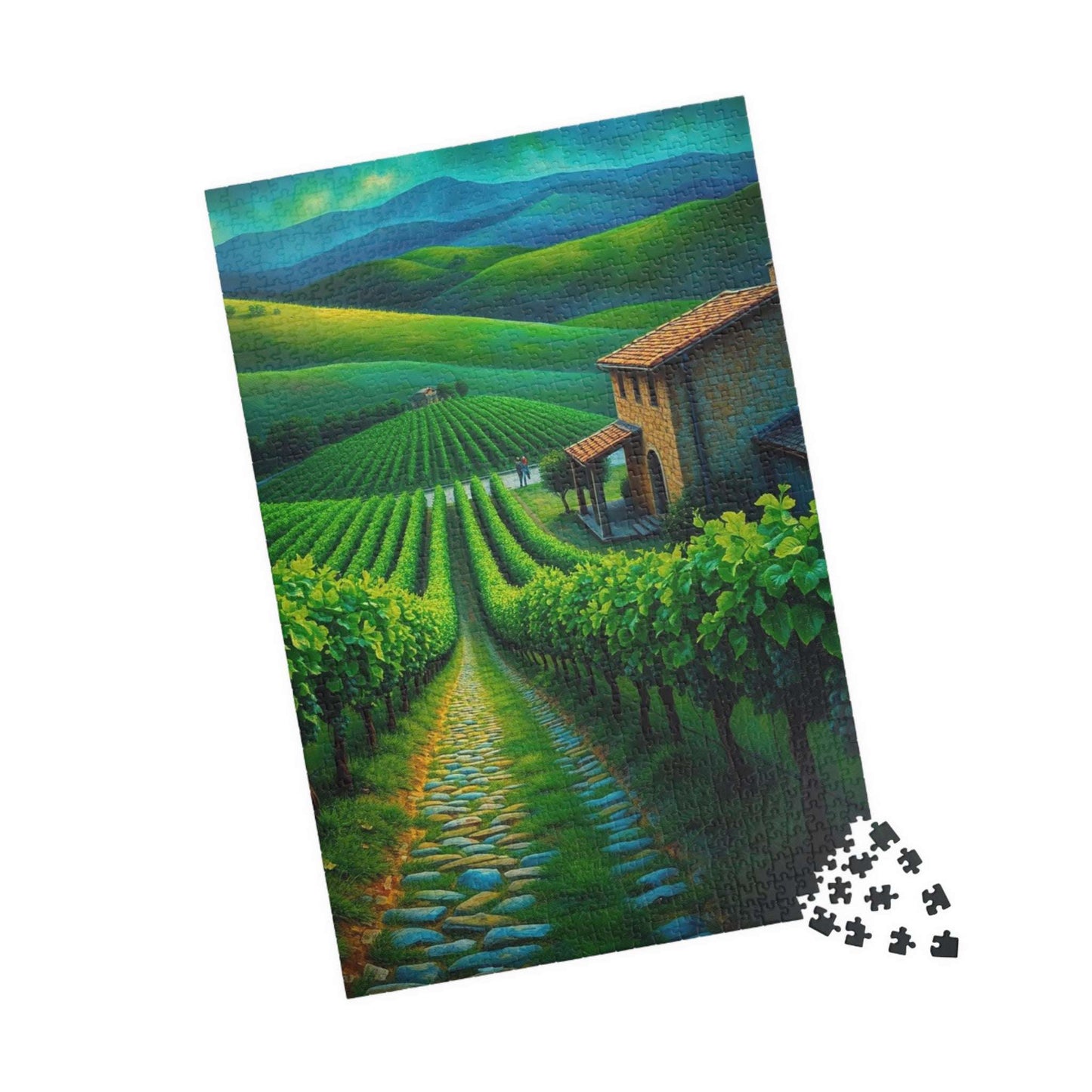 Scenic Vineyard Puzzle - 110 to 1014 Pieces, Perfect Gift for Wine Lovers, Family Game Night, Relaxation, Home Decor Puzzle The Puzzle Chest