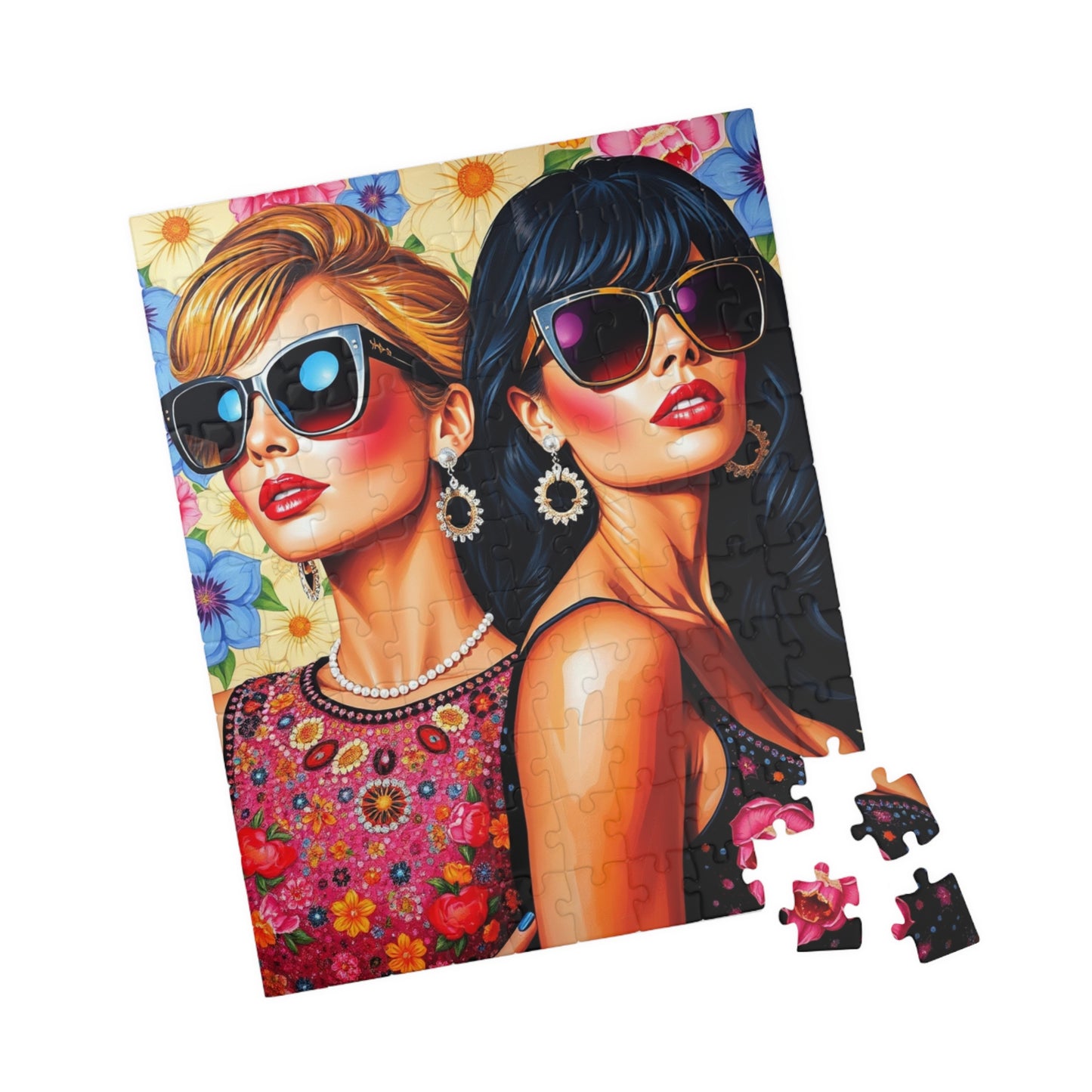 Chic Glamour Puzzle - Pop Art Jigsaw Game, Fashionista Vibes, Home Entertainment, Gift Idea, Family Fun, Brain Teaser, Woman Empowerment Puzzle The Puzzle Chest