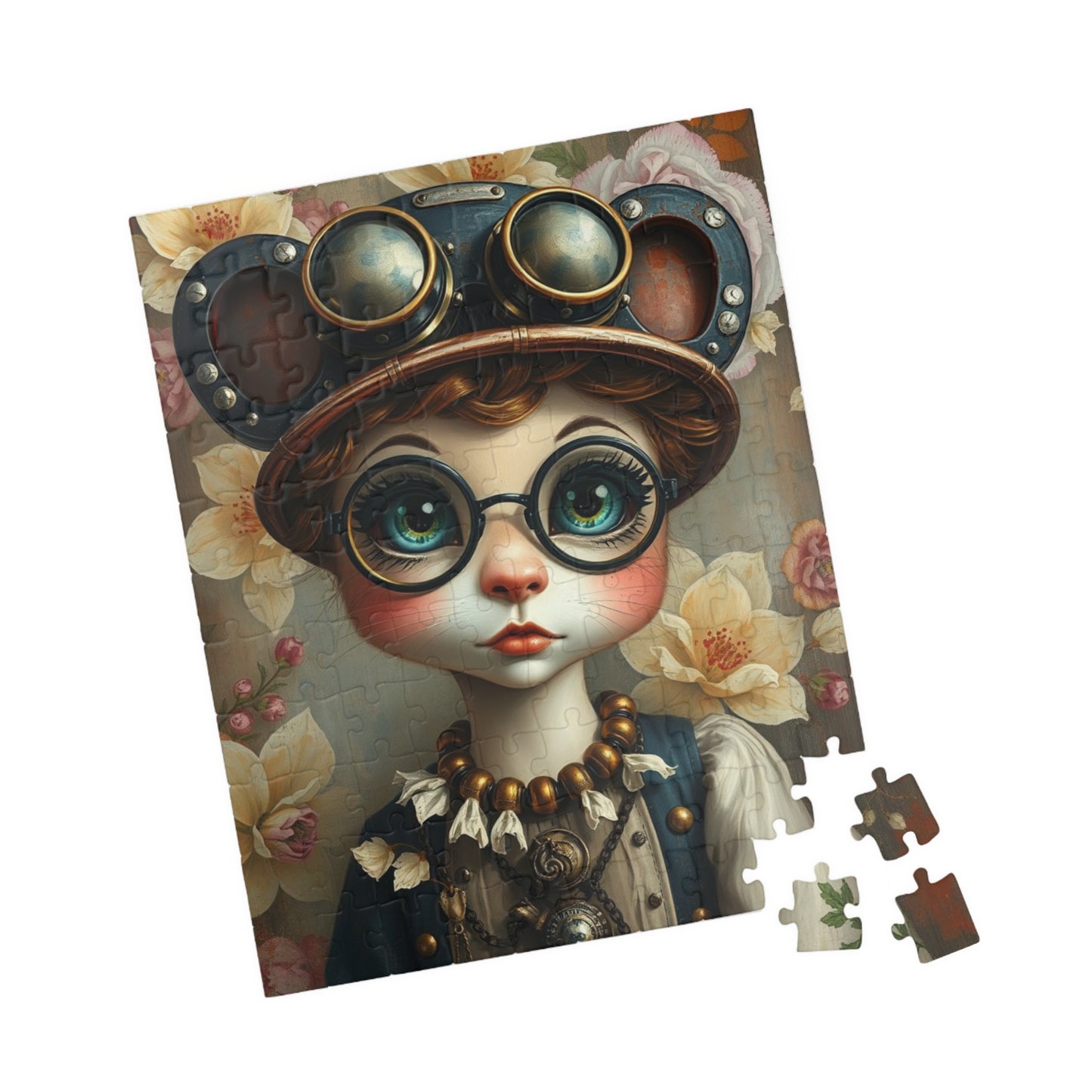 Whimsical Steampunk Character Puzzle - 110, 252, 520, 1014-piece, Fun Activity for Home Entertainment, Gift for Puzzle Loving Friend Puzzle The Puzzle Chest