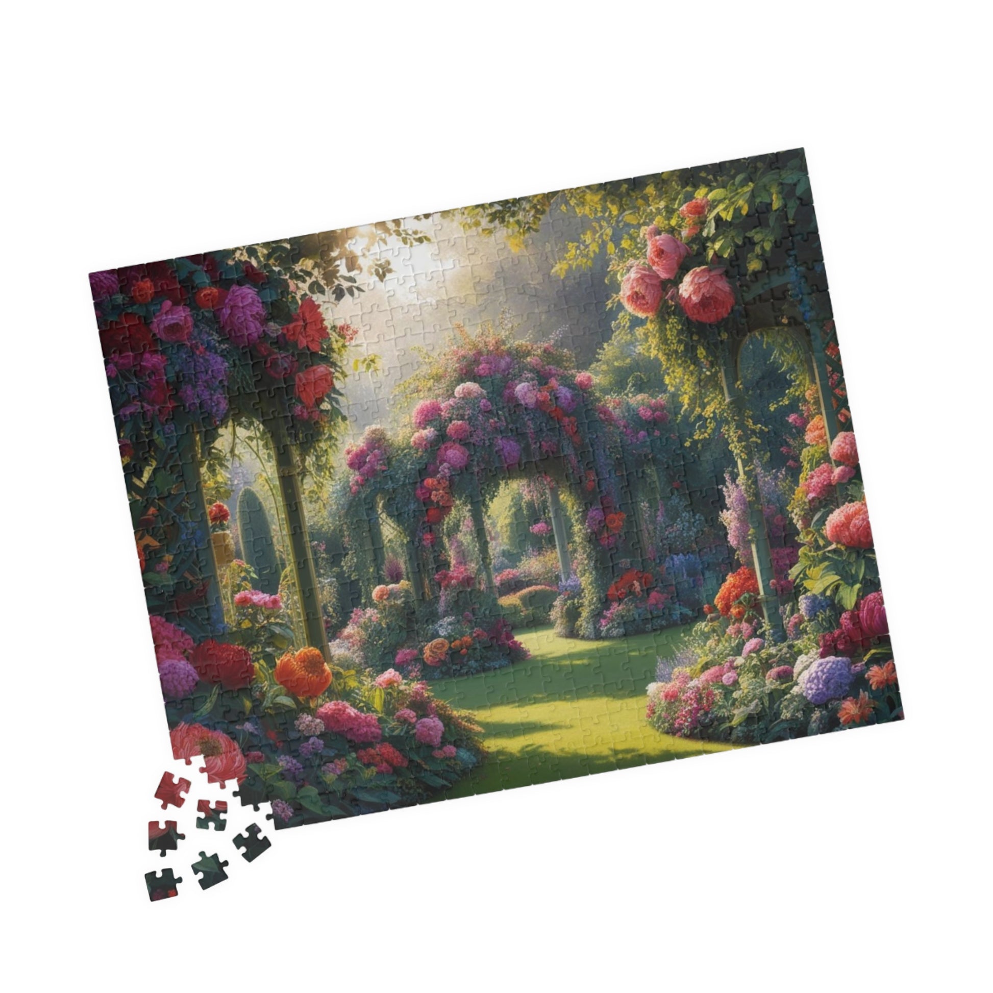 Serene Garden Jigsaw Puzzle, 110-1014 Piece Floral Design, Perfect for Family Game Night, Nature Lover Flower Enthusiast Gift Puzzle The Puzzle Chest