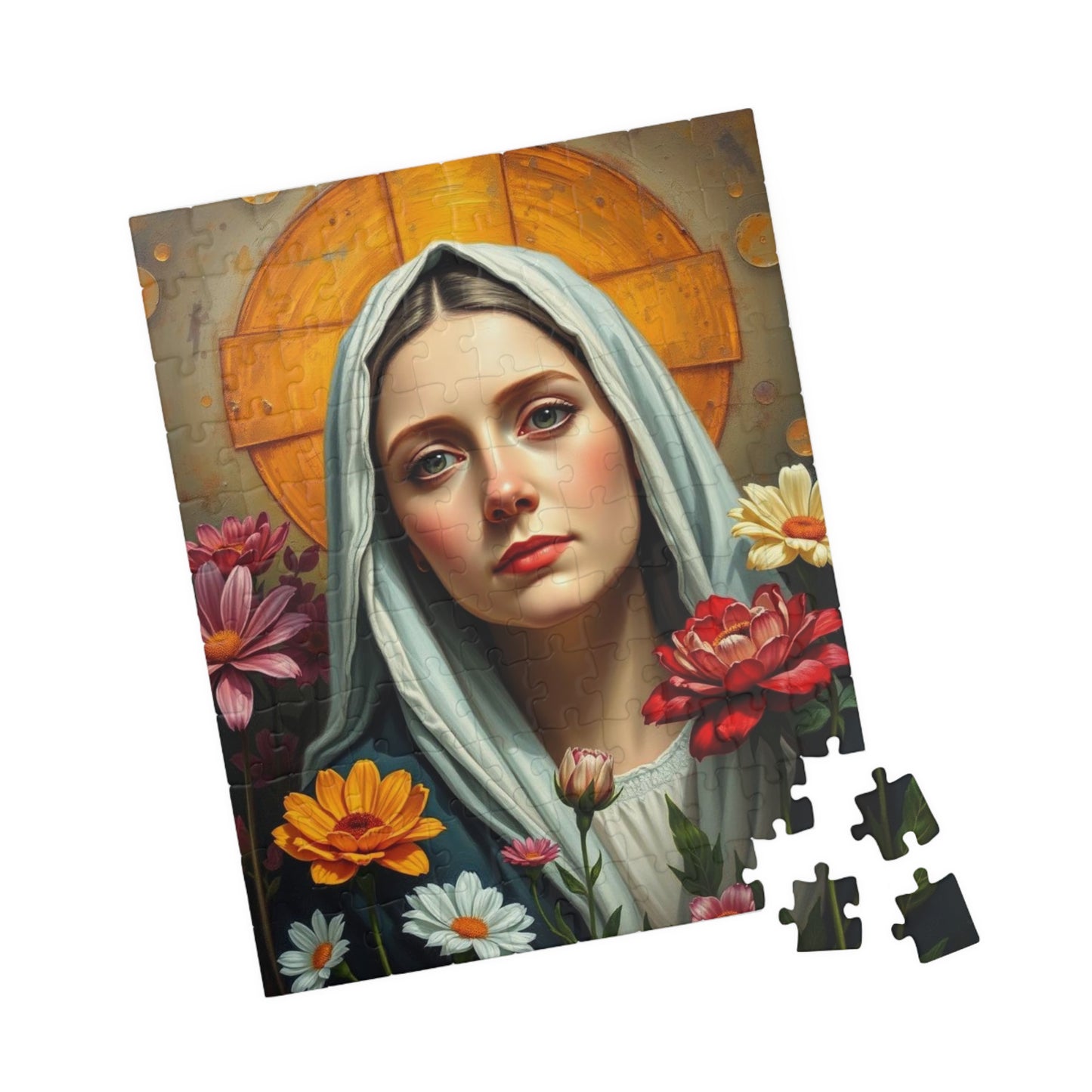 Jigsaw Puzzle, Catholic Saint Therese Flower Garden, 110 252 520 1014 Piece, Religious Gift Idea, Mindfulness Activity, Family Bonding Puzzle The Puzzle Chest
