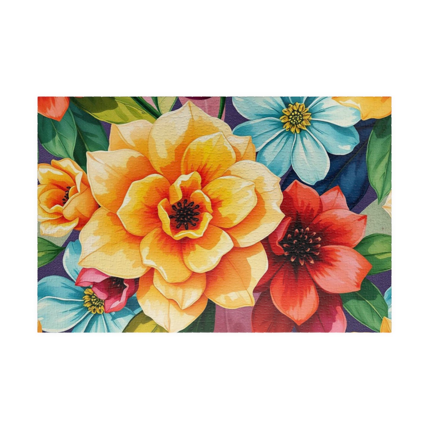Floral Jigsaw Puzzle Game for Adult Mindfulness Activity, Gift for Flower Lovers, Family Fun, Home Entertainment Game Night, Brain Teaser 1014 pcs (Horizontal) Puzzle The Puzzle Chest