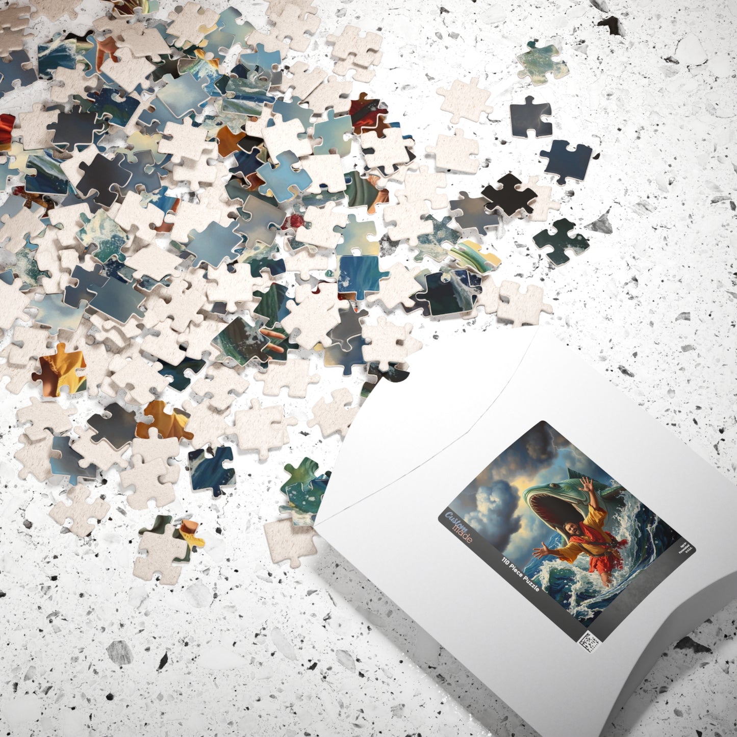 Christian Faith-Based Puzzle, Jonah and the Big Fish Epic Bible Story, Religious Jigsaw Game, Spiritual Gift for Puzzle Lover, Bible Puzzle Puzzle The Puzzle Chest