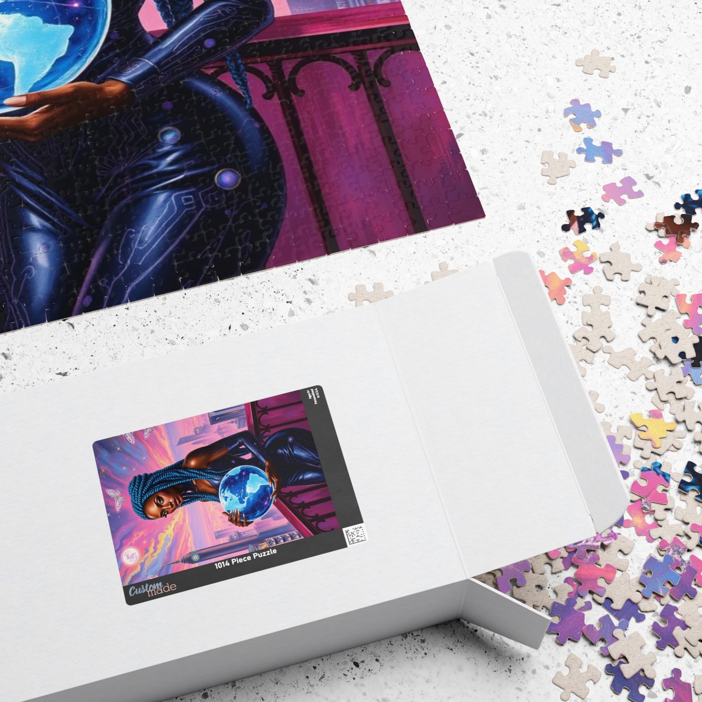 Futuristic African American Woman Art Puzzle - Empowering Black Female Representation, Mindful Activity, Art Lover Gift, Family or Solo Fun Puzzle The Puzzle Chest